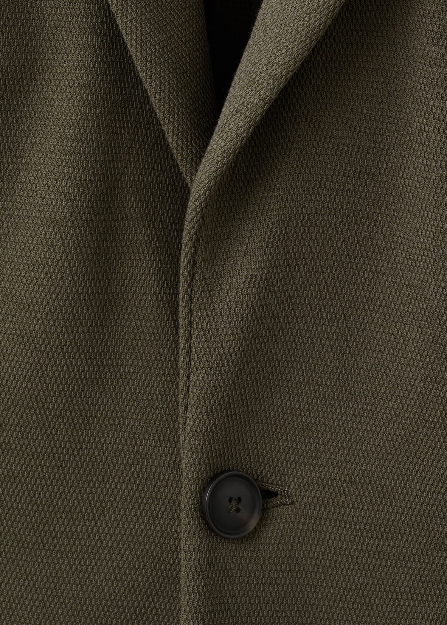 Slim-fit textured jacket - Details of the article 0
