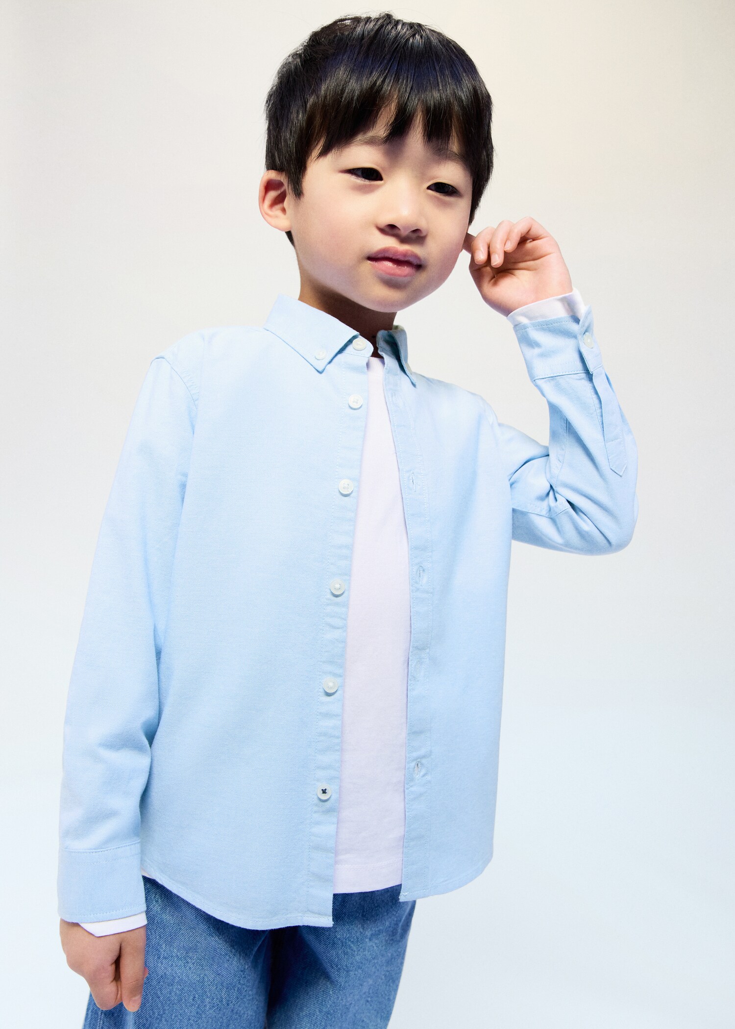 Camisa Oxford algodón - Plano medio