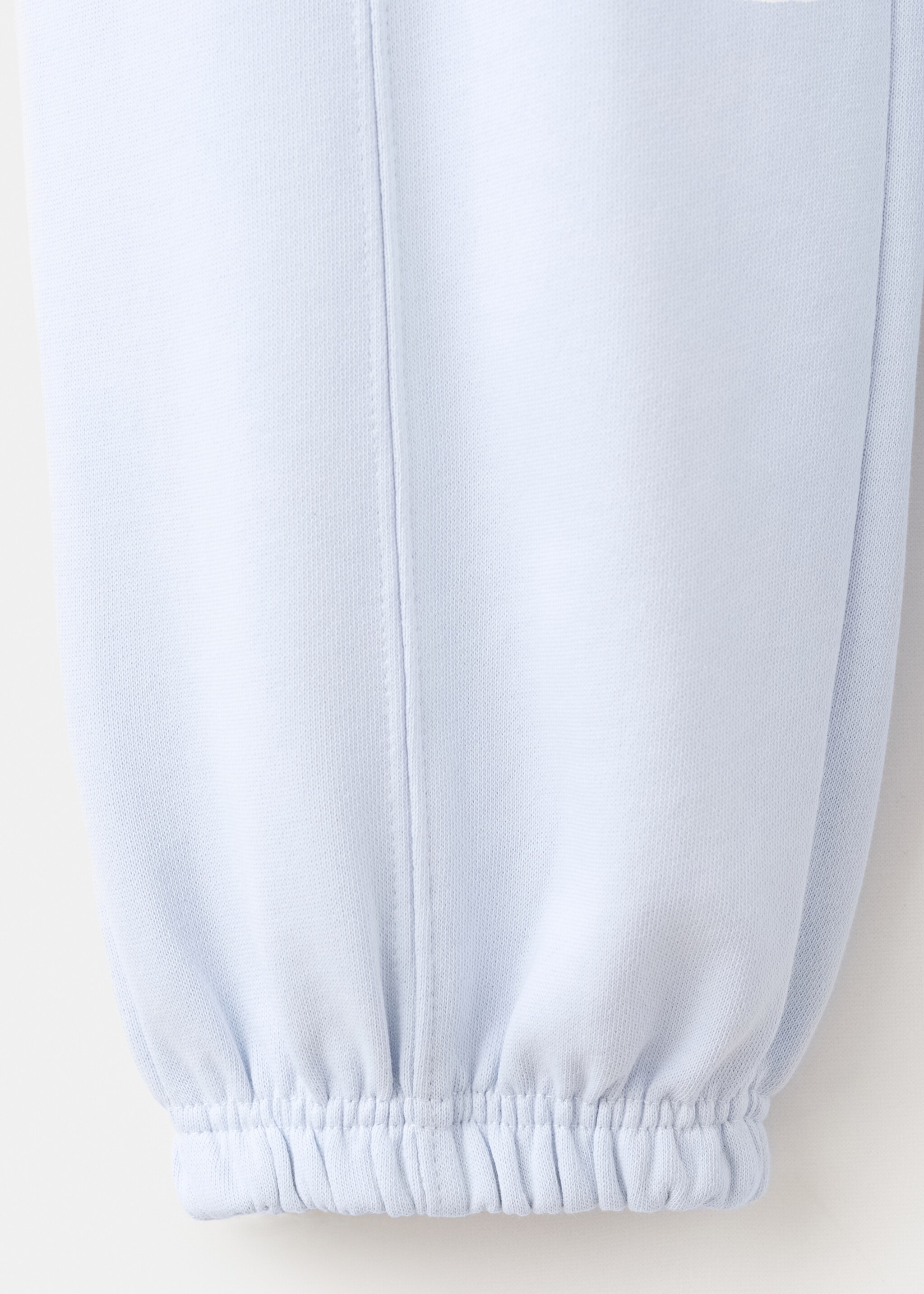 Cotton joggers with elastic waist - Details of the article 0, Sky Blue. Ref: 27061269-00.