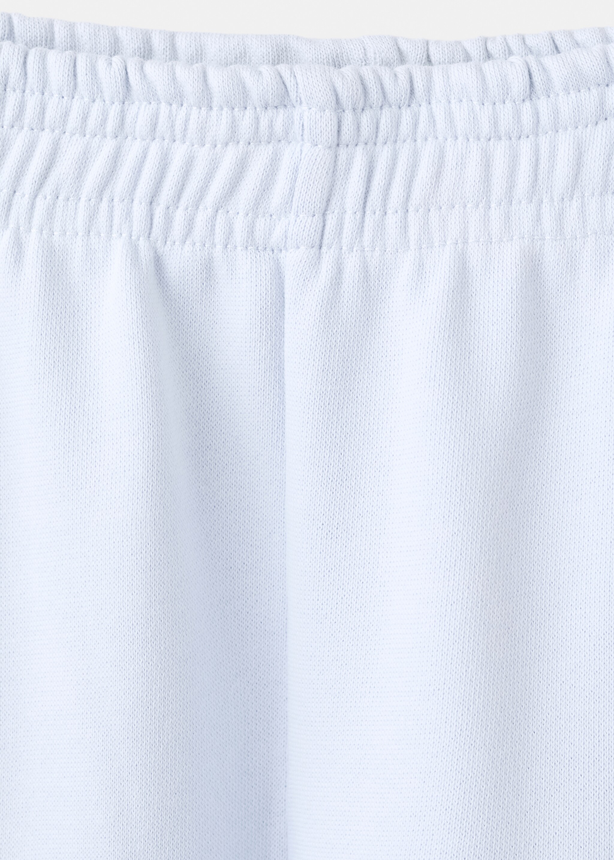 Cotton joggers with elastic waist - Details of the article 8, Sky Blue. Ref: 27061269-00.