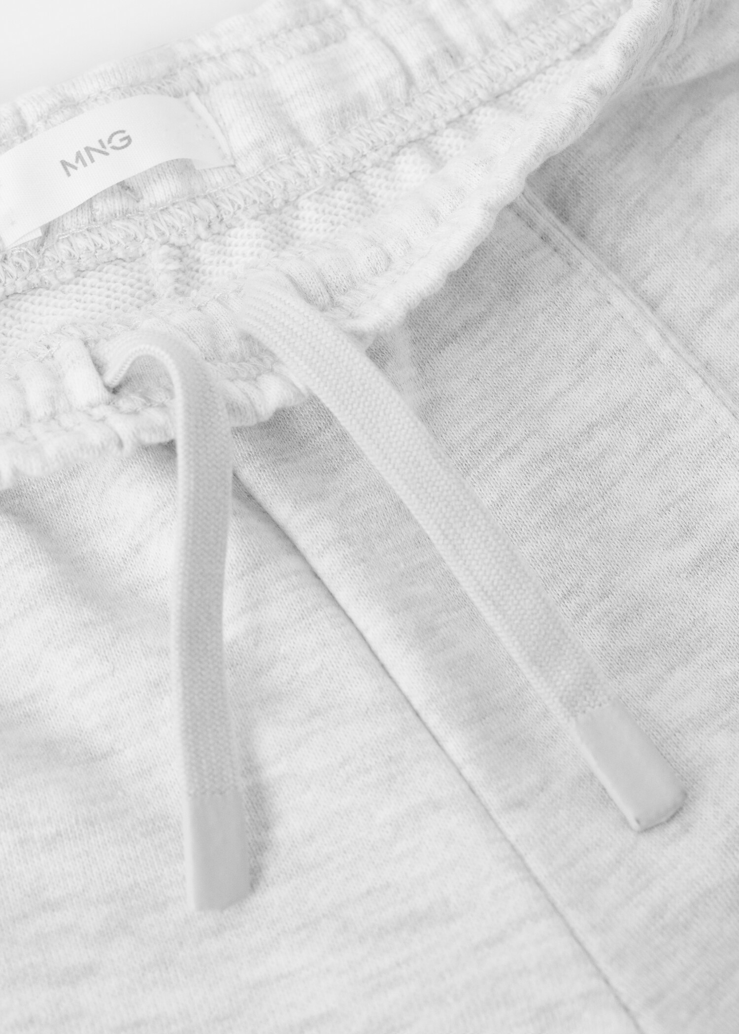 Cotton joggers with elastic waist - Details of the article 0