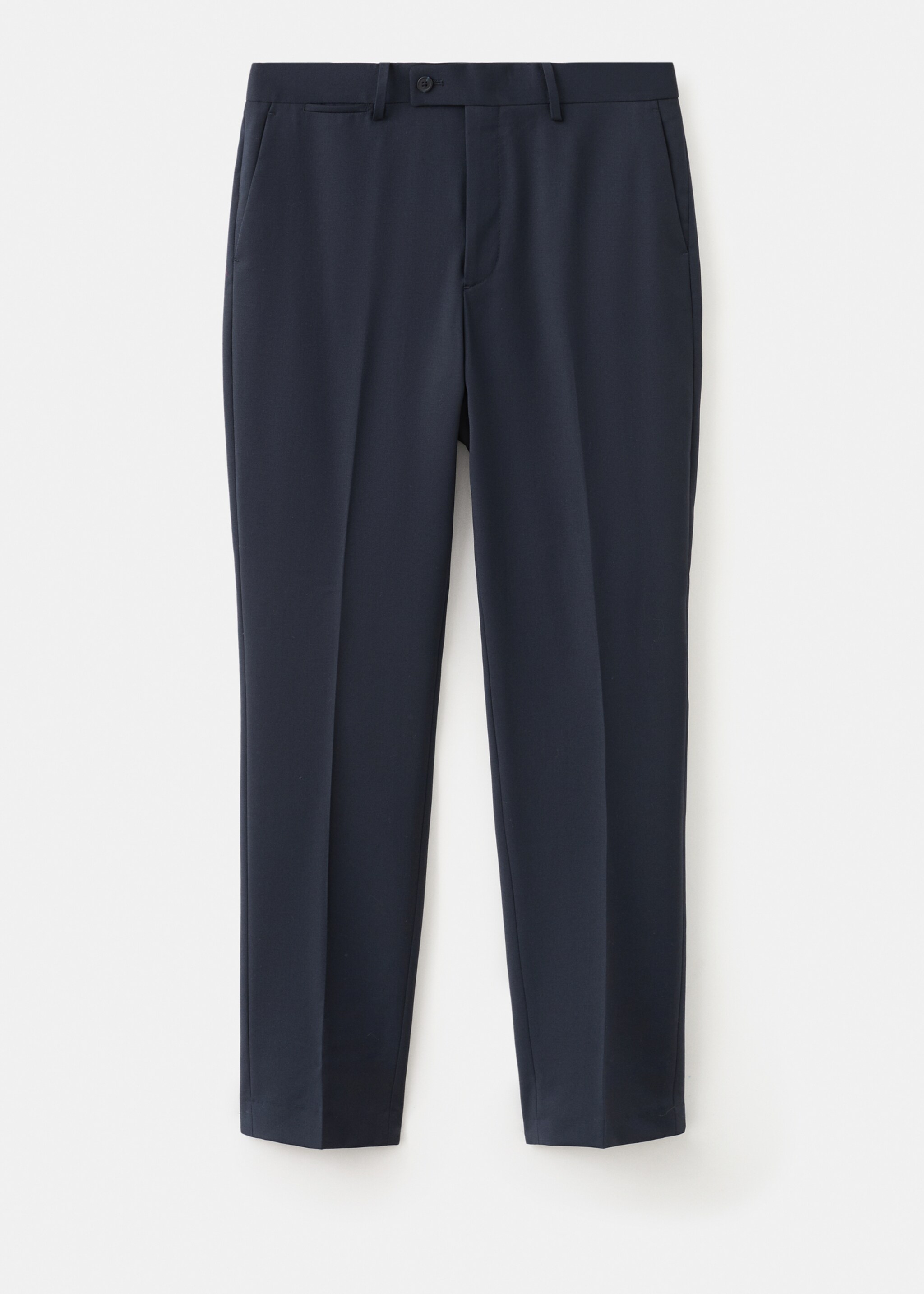 Turin 100% wool suit trousers - Article without model, Navy. Ref: 27061270-00.