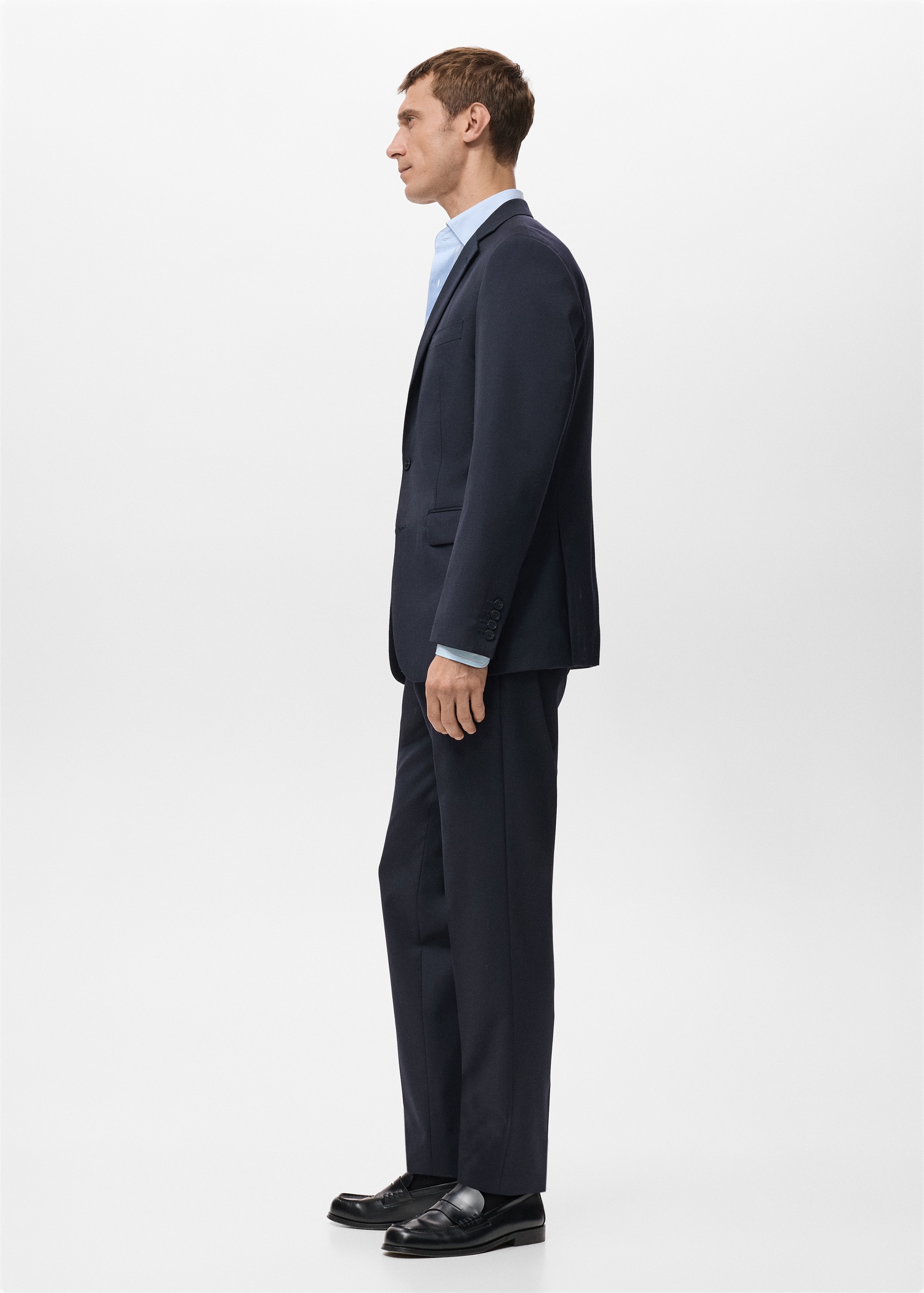 Turin 100% wool suit trousers - Details of the article 2