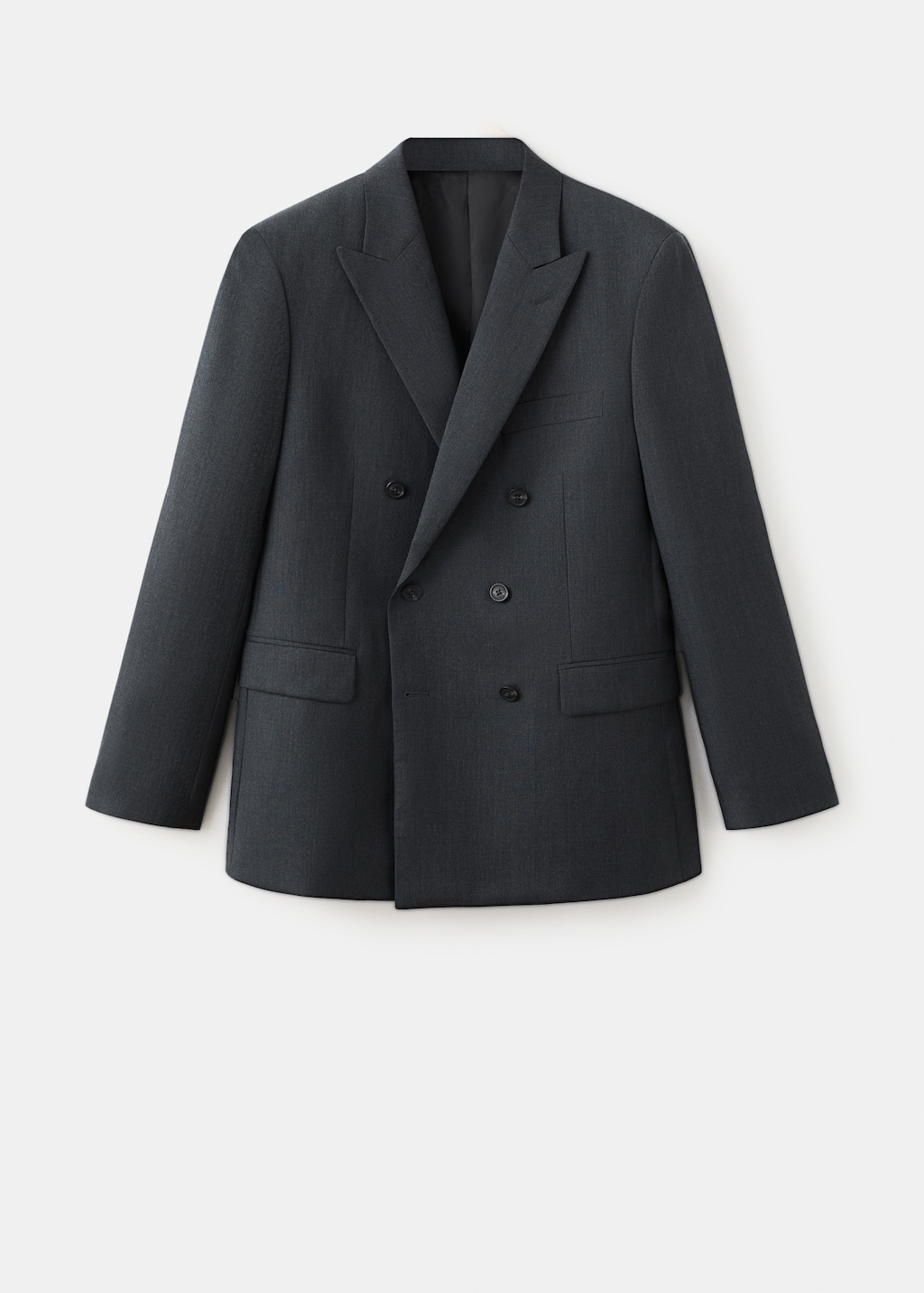 Turin 100% Wool Double-Breasted Suit Blazer