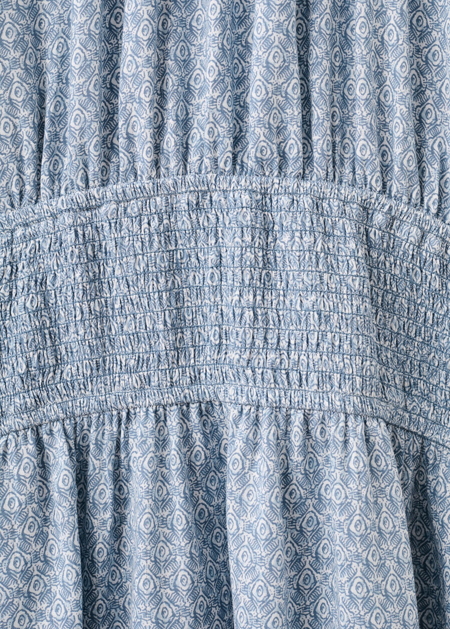 Lurex cut-out print dress - Details of the article 0