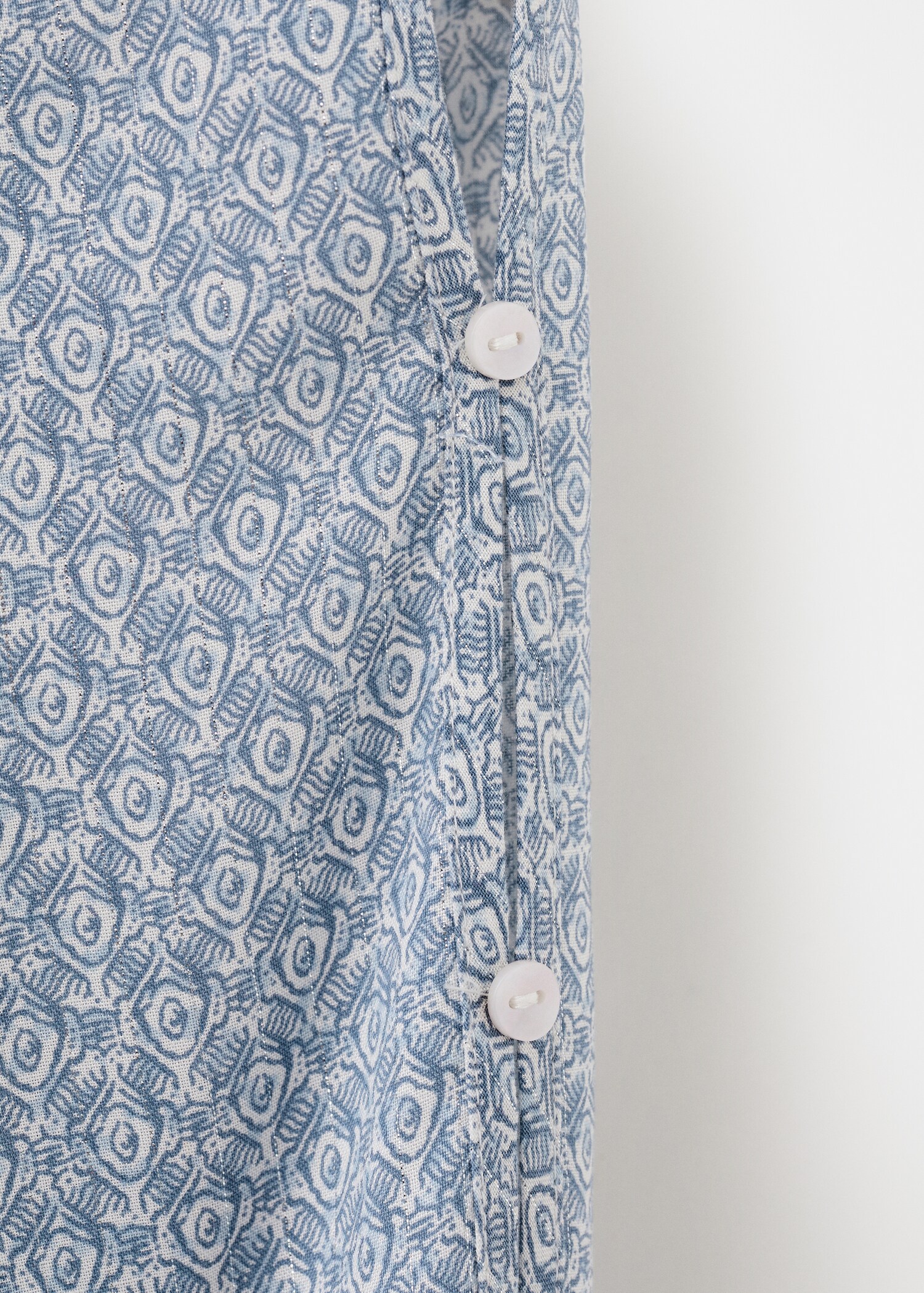 Lurex cut-out print dress - Details of the article 8