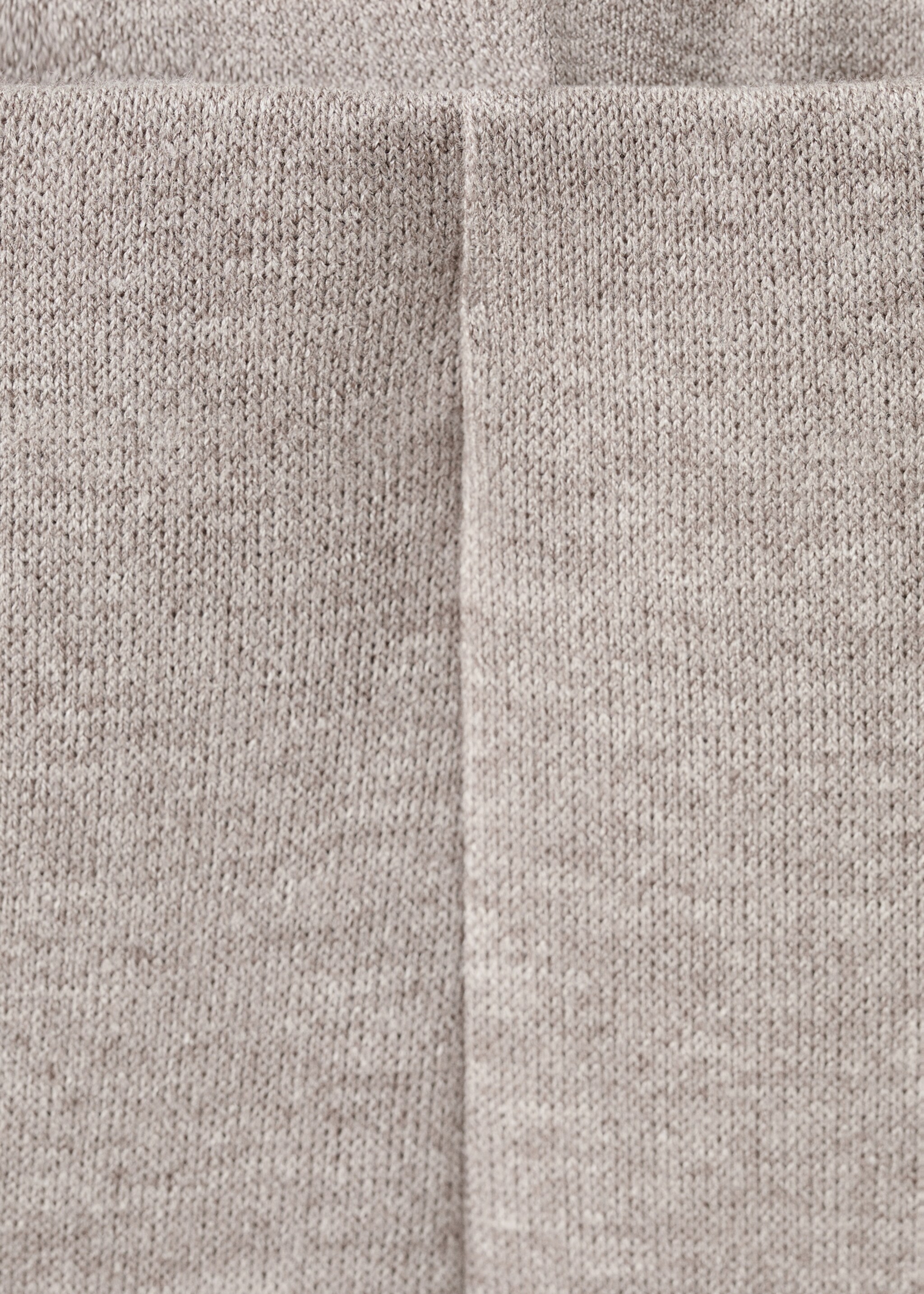 Straight-fit trousers with elastic waist - Details of the article 8, Medium Brown. Ref: 27061274-00.