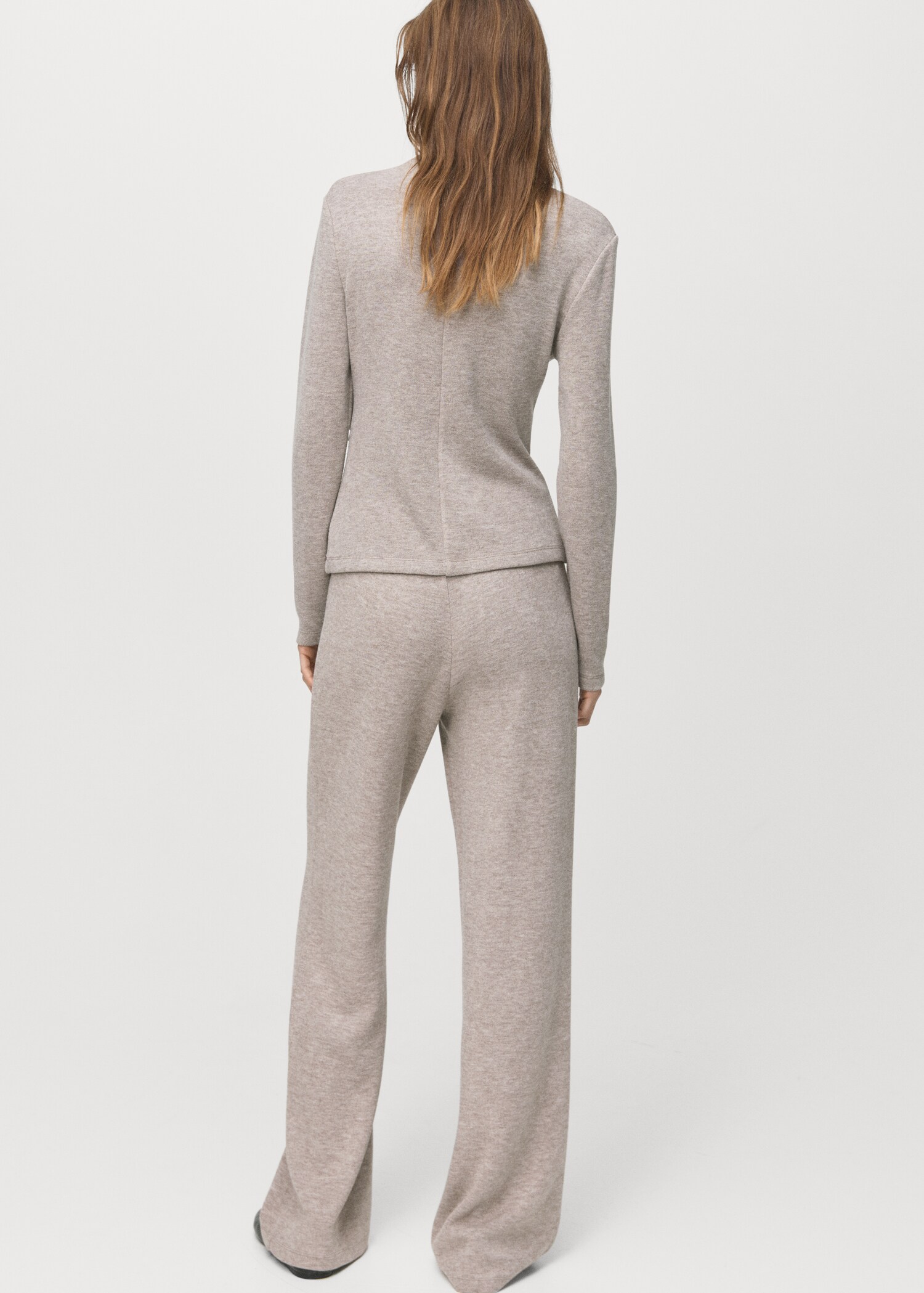 Straight-fit trousers with elastic waist - Reverse of the article