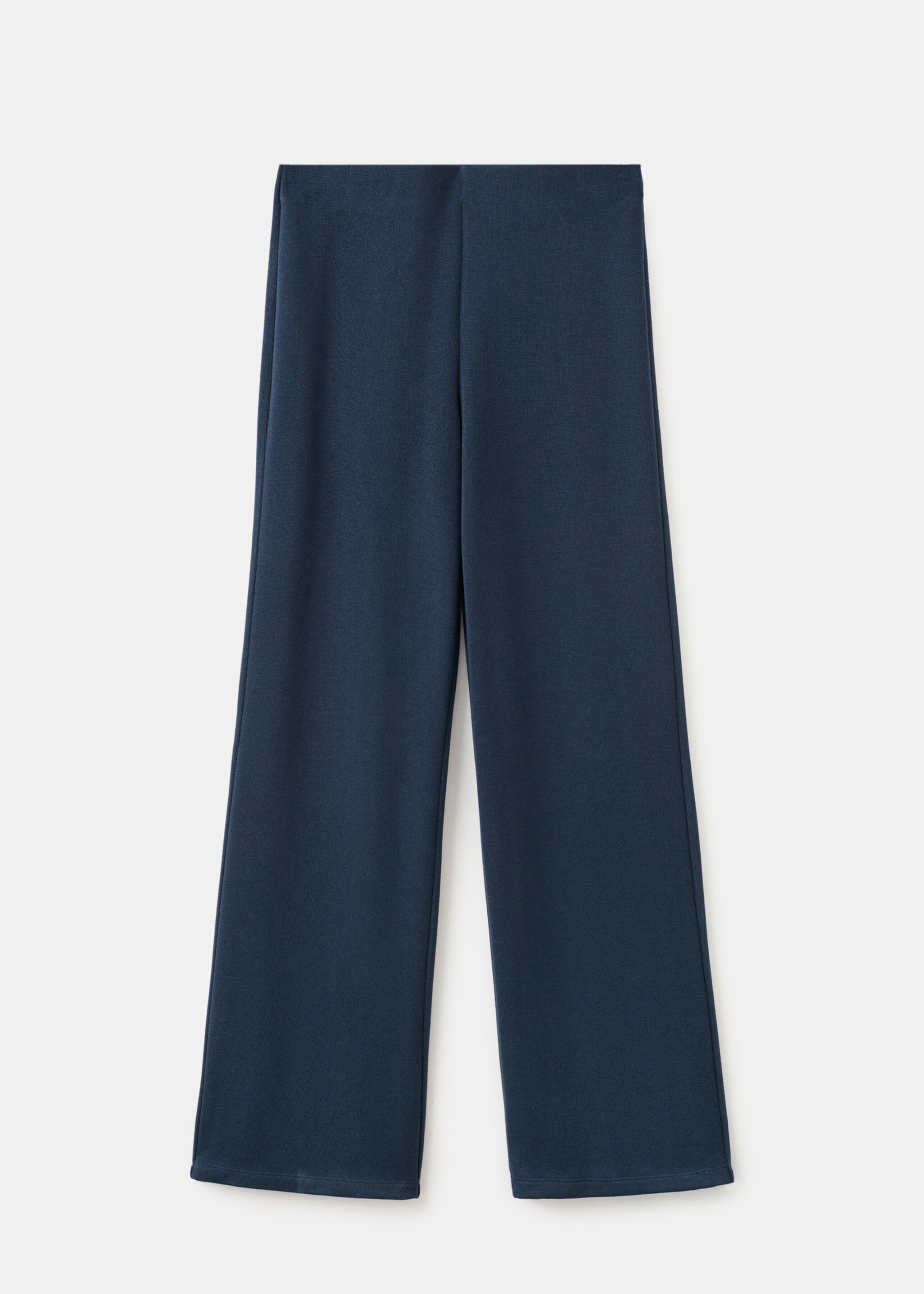 Straight-fit trousers with elastic waist - Article without model, Navy. Ref: 27061274-00.