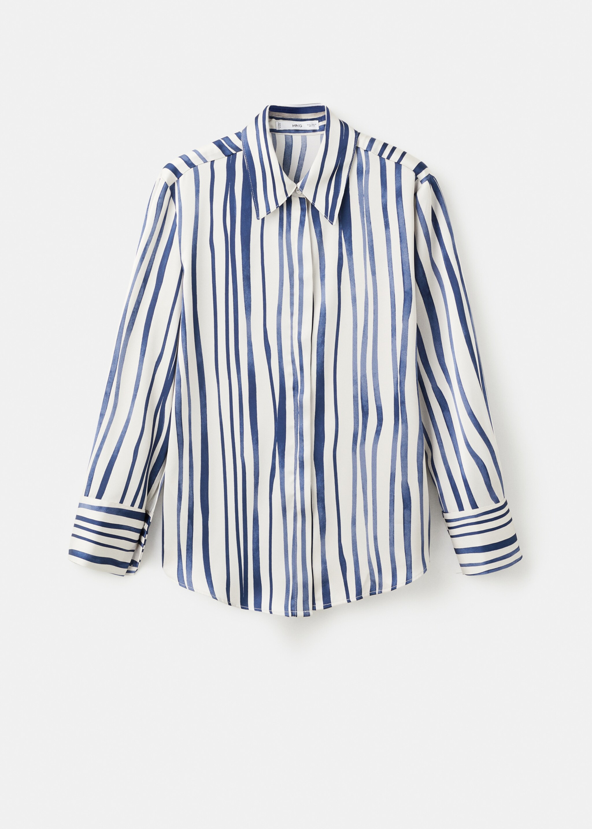 Chemise fluide imprimée - Article sans modèle, Bleu marine. Ref: 27061277-00.