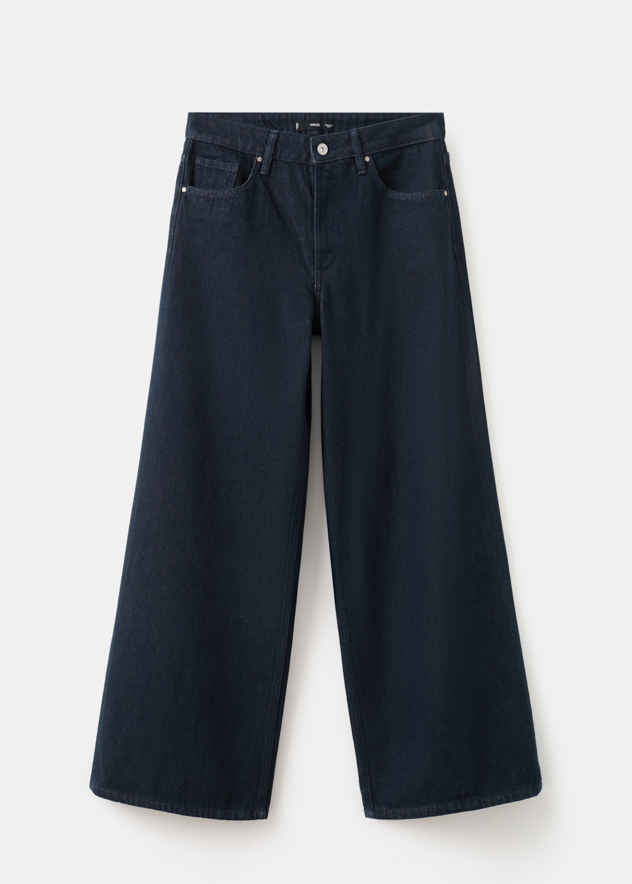 High-rise wide leg rinse-wash jeans - Article without model, Open Blue. Ref: 27061278-00.