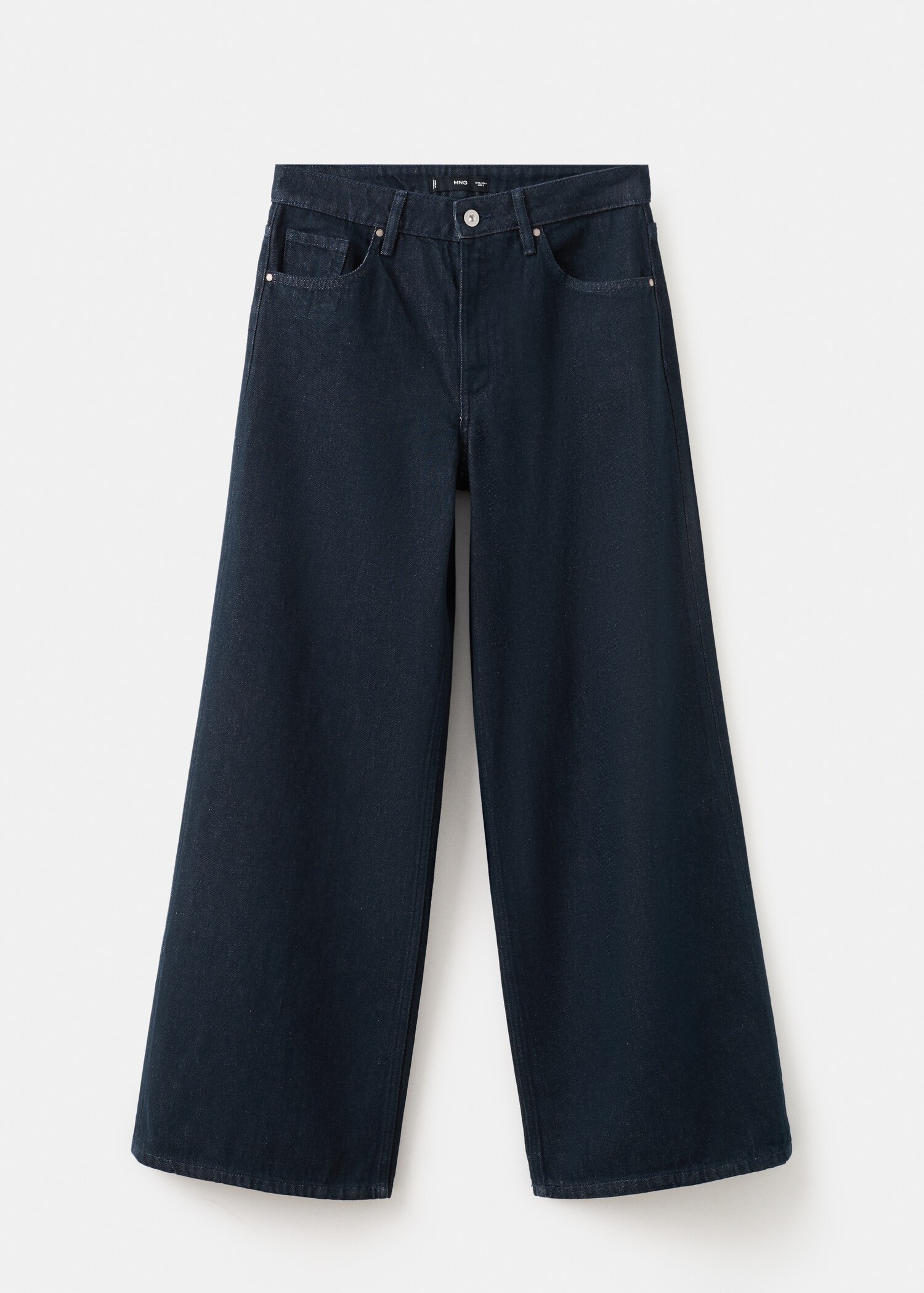High-rise wide leg rinse-wash jeans - Article without model