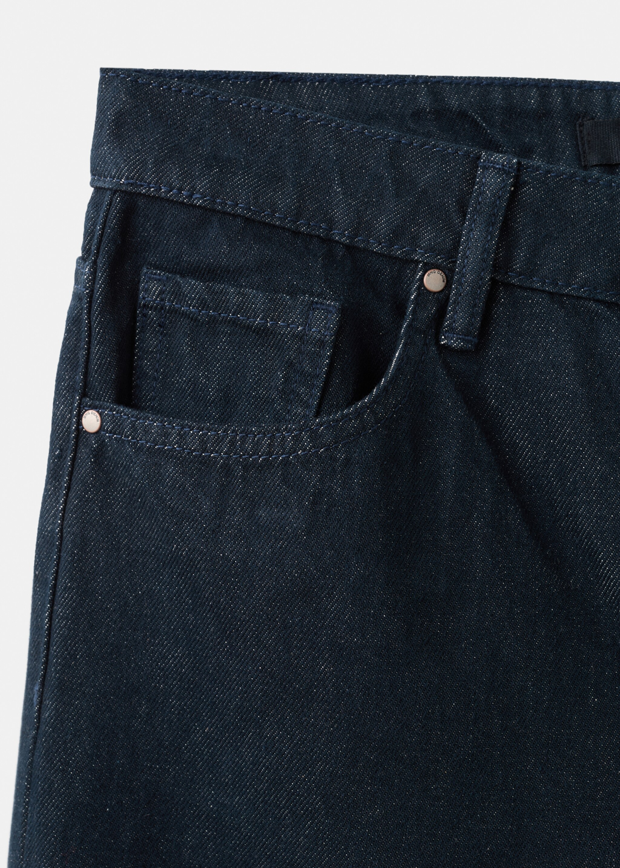 High-rise wide leg rinse-wash jeans - Details of the article 0, Open Blue. Ref: 27061278-00.