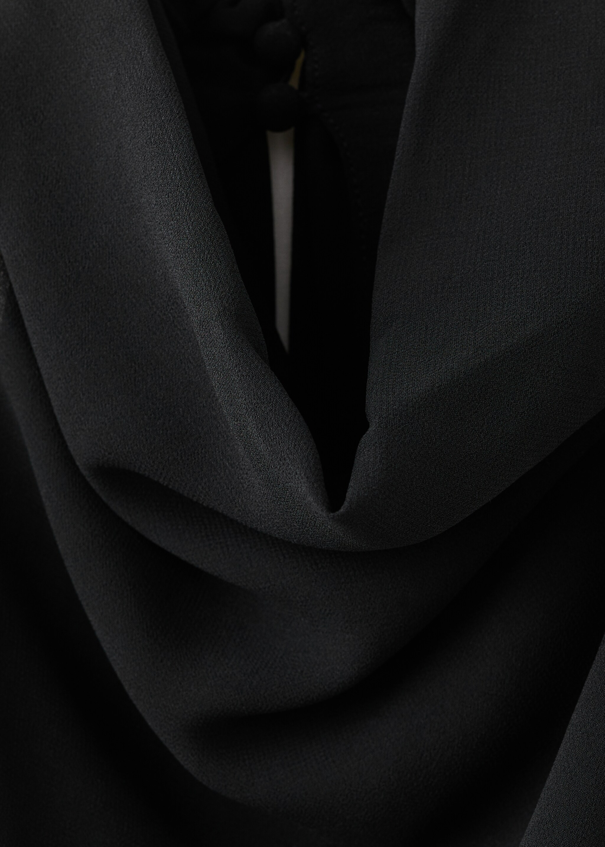 Robe emmanchures américaines nœud - Détail de l'article 8, Noir. Ref: 27061279-00.