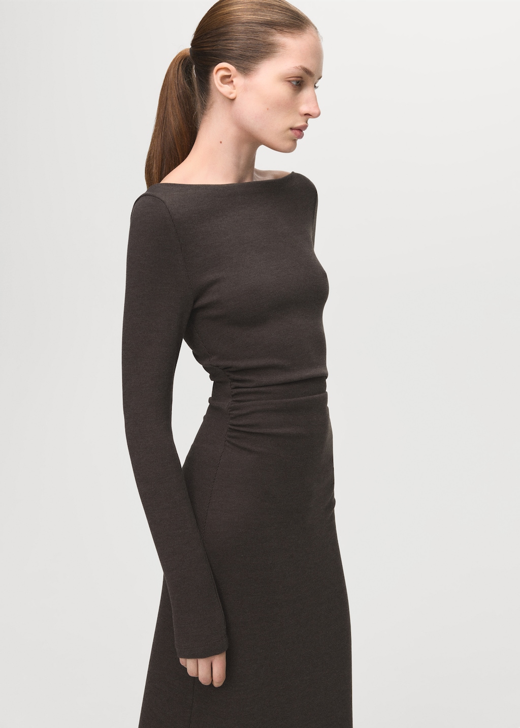 Ruched fitted dress