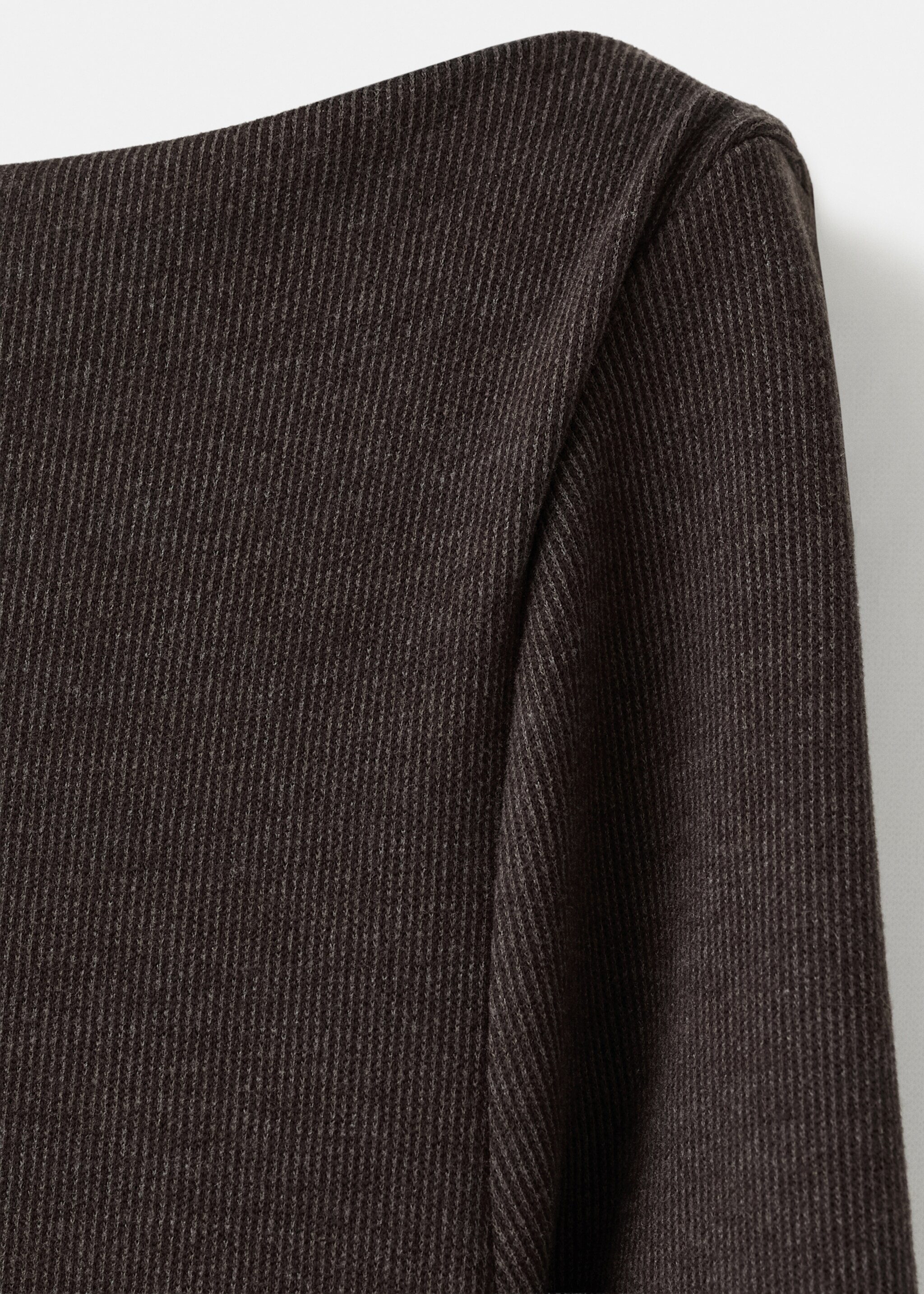 Ruched fitted dress - Details of the article 0, Brown. Ref: 27061280-00.