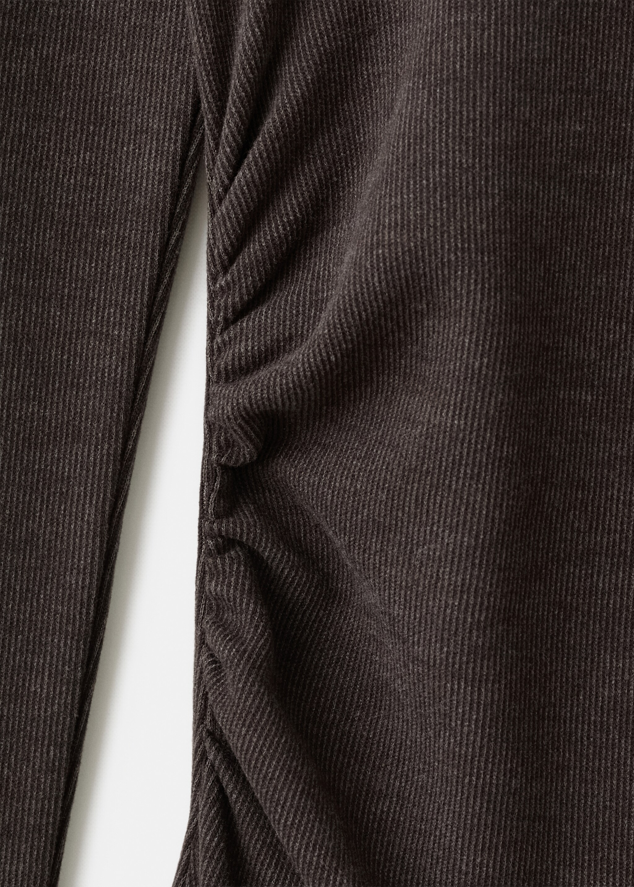 Ruched fitted dress - Details of the article 8, Brown. Ref: 27061280-00.
