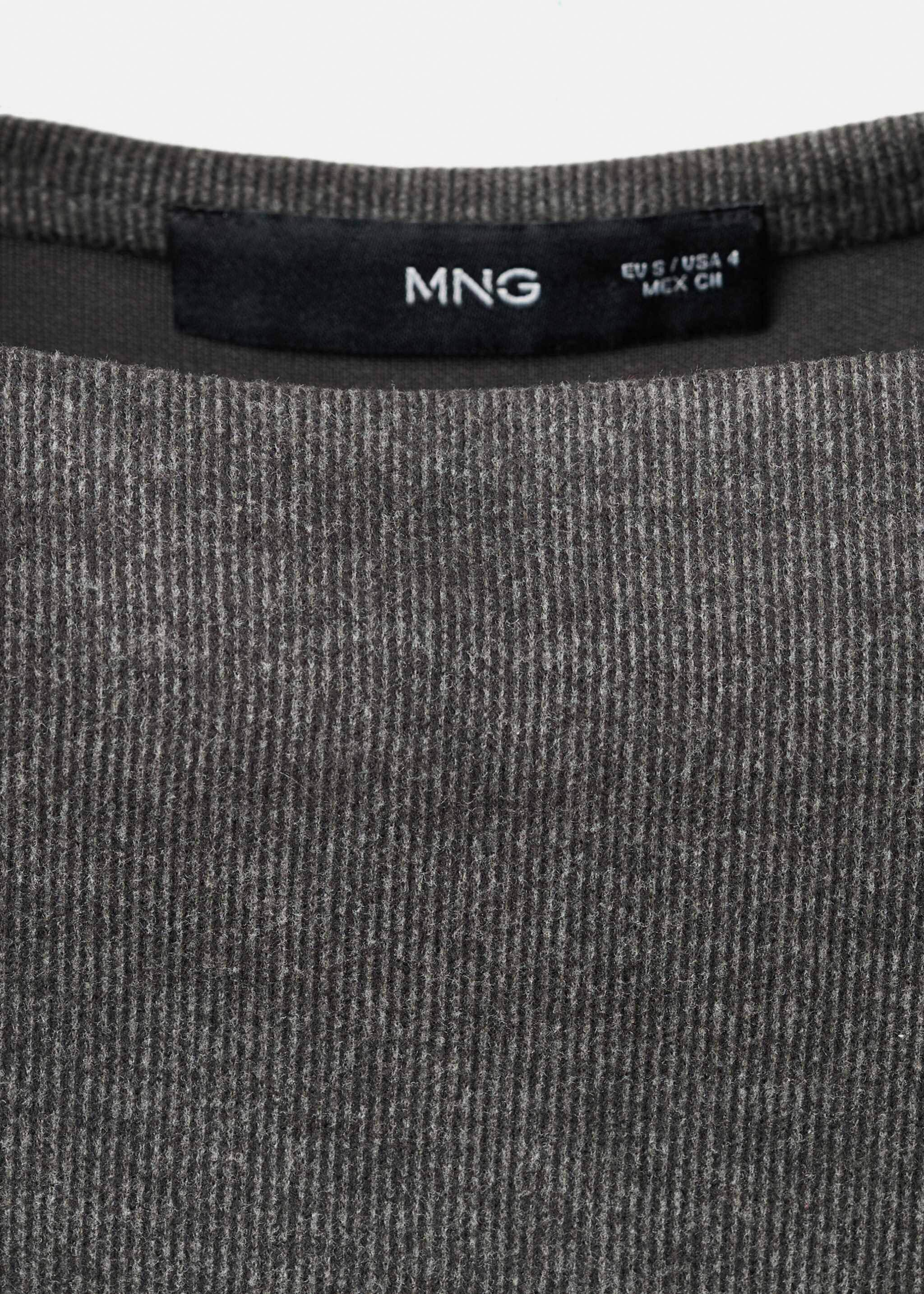 Ruched fitted dress - Details of the article 8, Grey. Ref: 27061280-00.