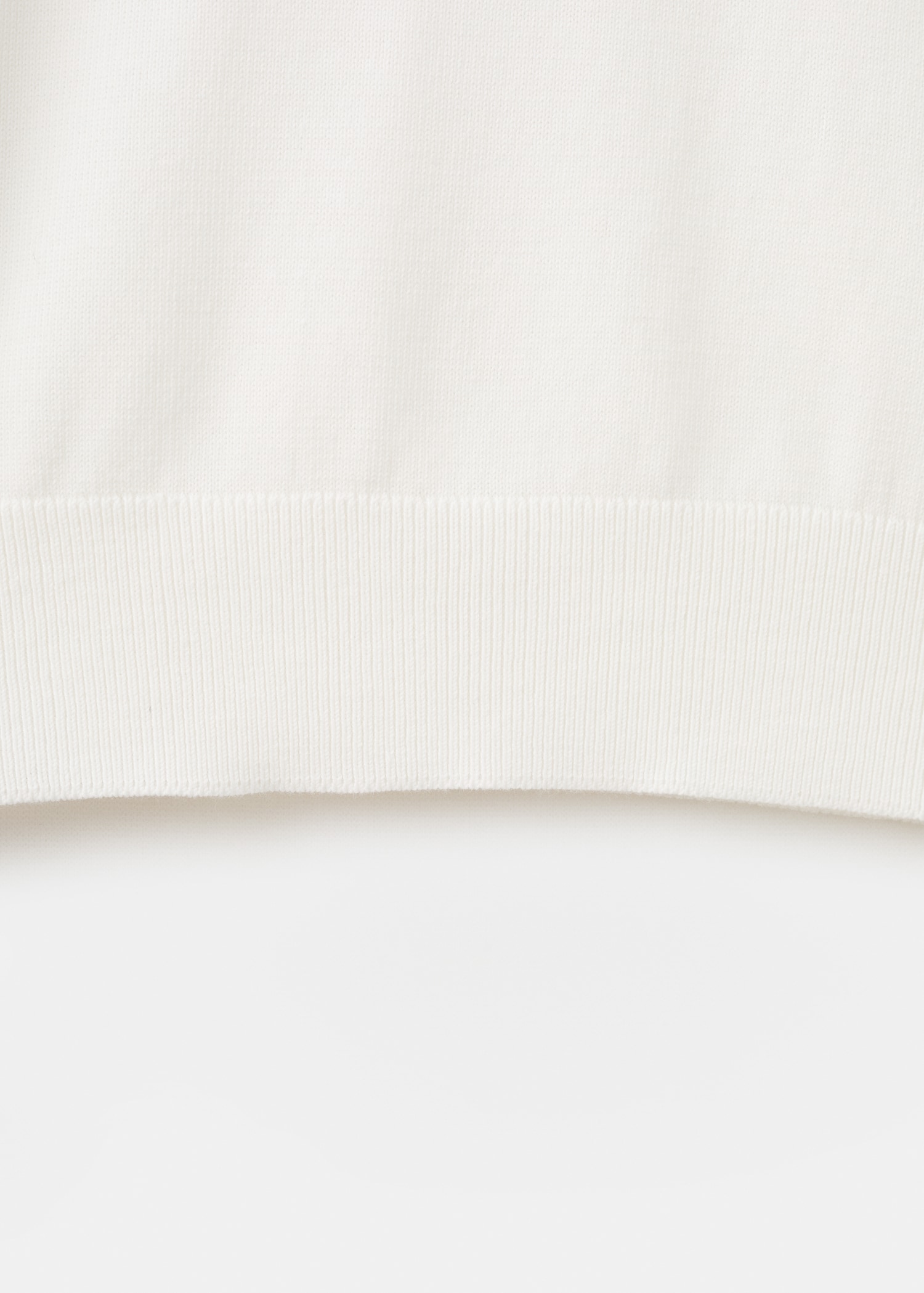 Cotton fine-knit t-shirt - Details of the article 0