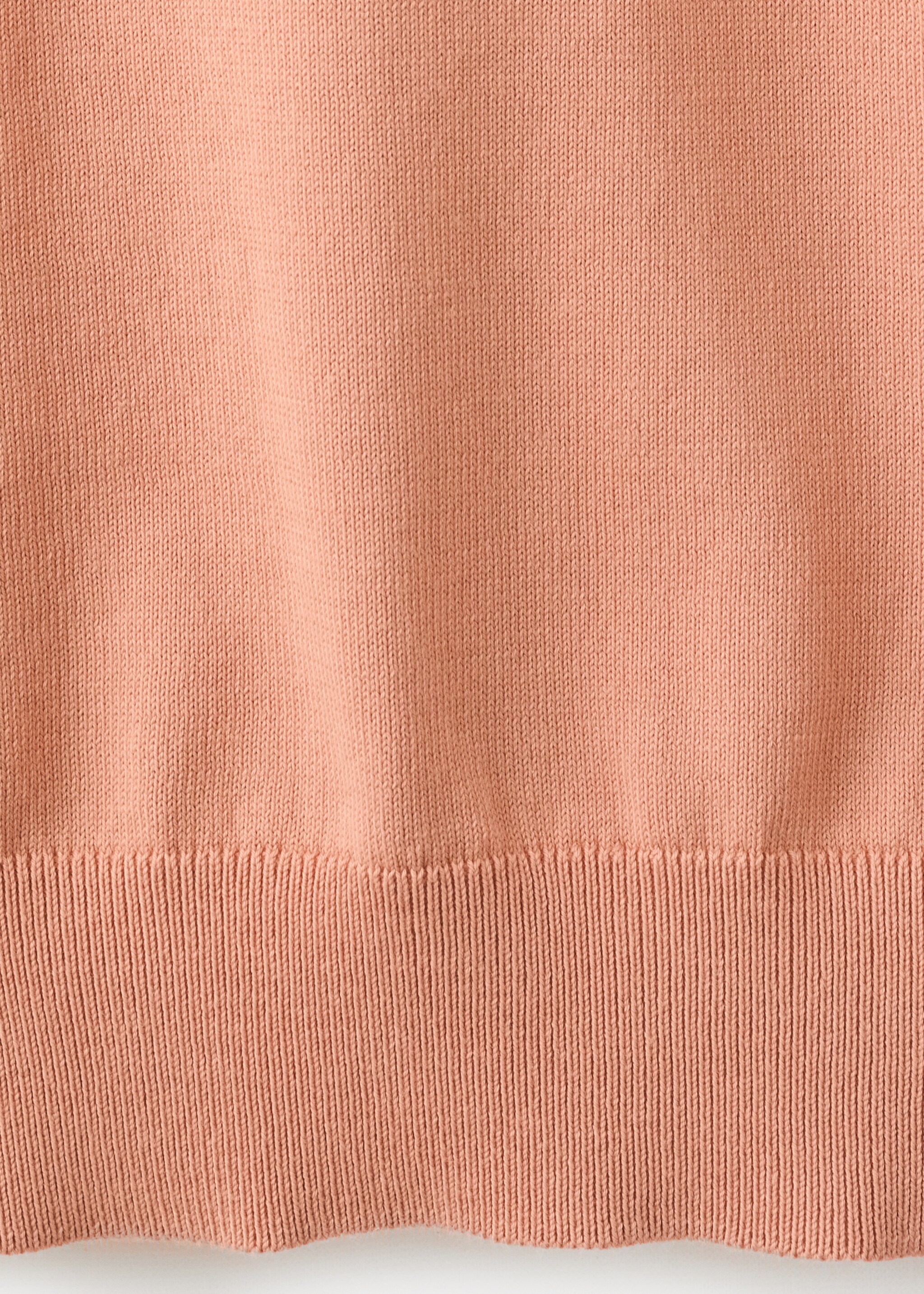 Fine jersey 100% cotton T-shirt - Details of the article 0, Salmon. Ref: 27061281-00.