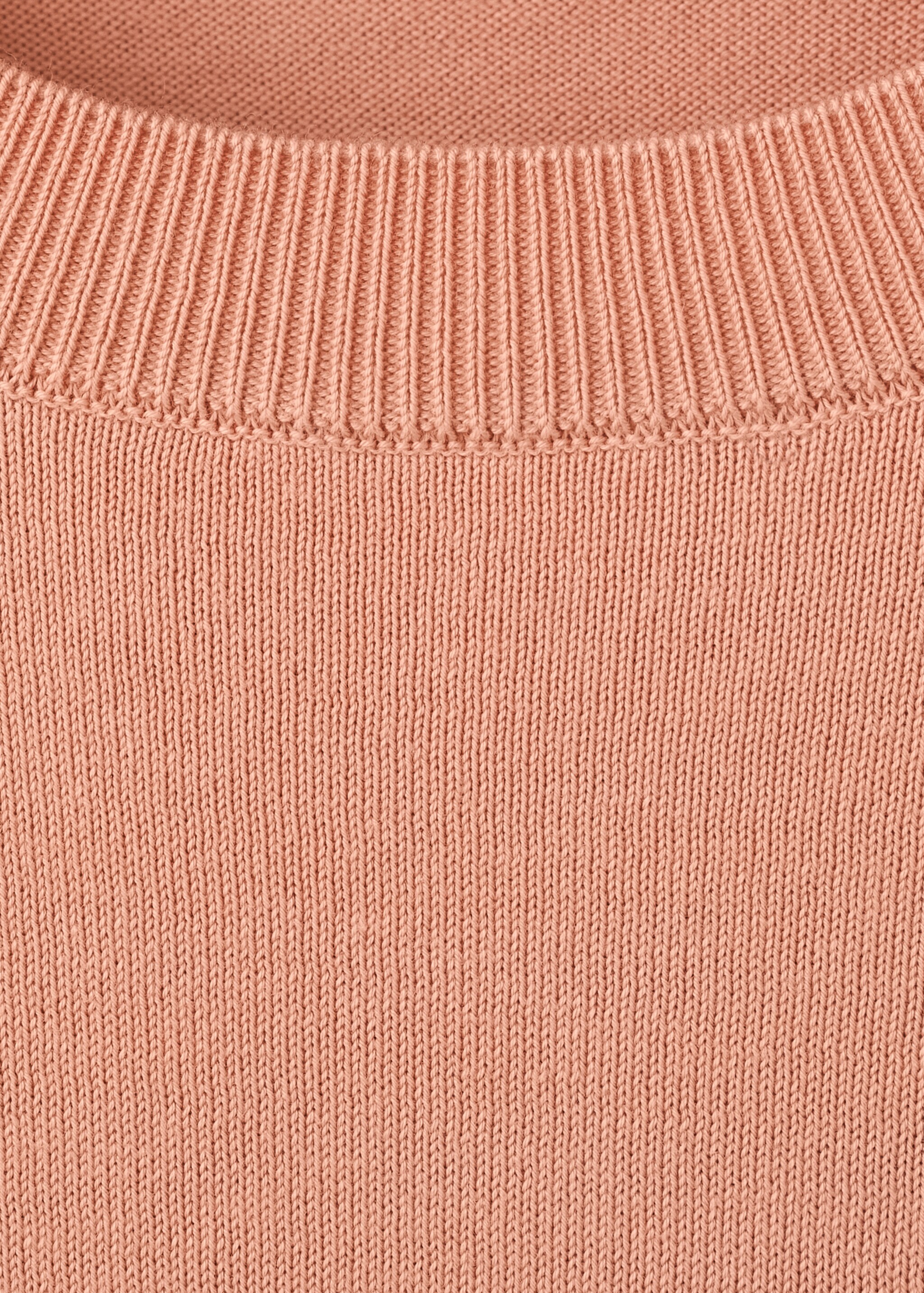 Fine jersey 100% cotton T-shirt - Details of the article 8, Salmon. Ref: 27061281-00.