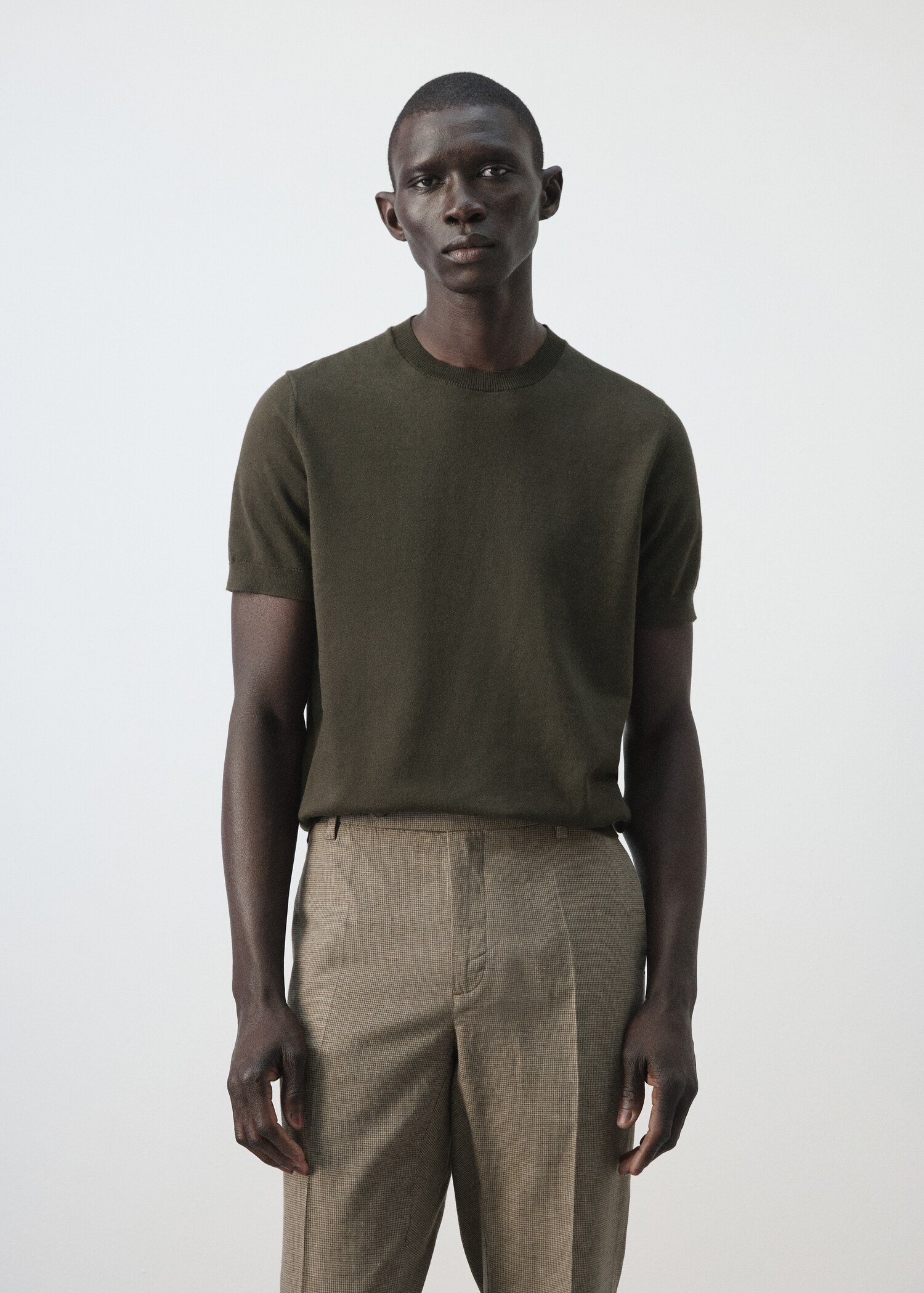 Fine jersey 100% cotton T-shirt - Medium plane