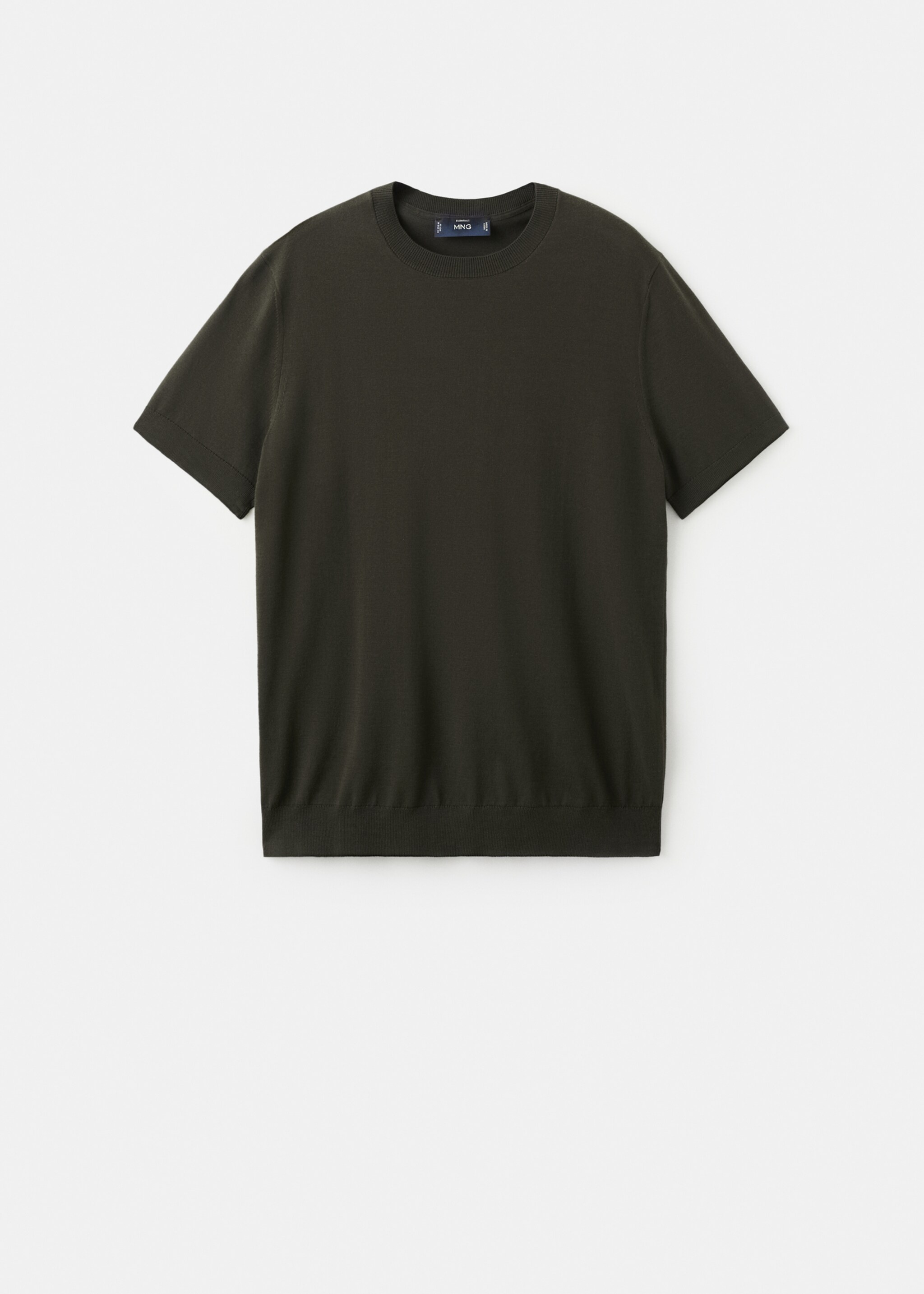 Fine jersey 100% cotton T-shirt - Article without model, Chocolate. Ref: 27061281-00.