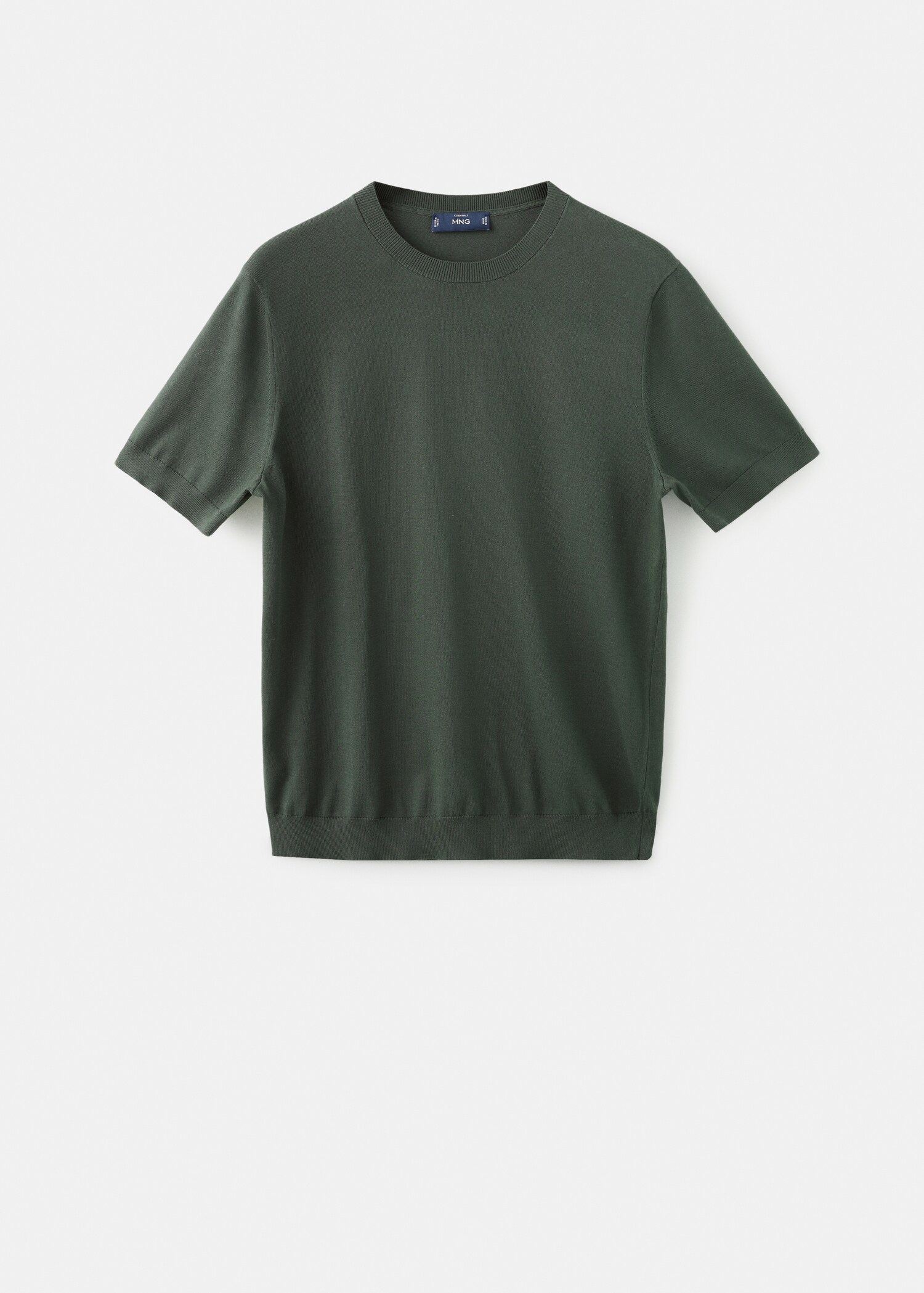 Cotton fine-knit t-shirt - Article without model