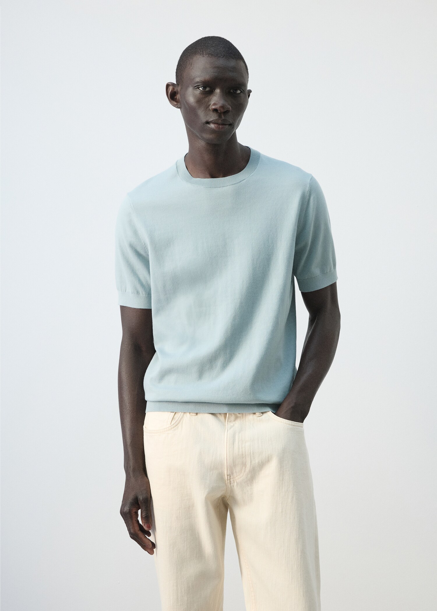 تيشيرت 100% قطن بنسيج ناعم - رؤية وسط