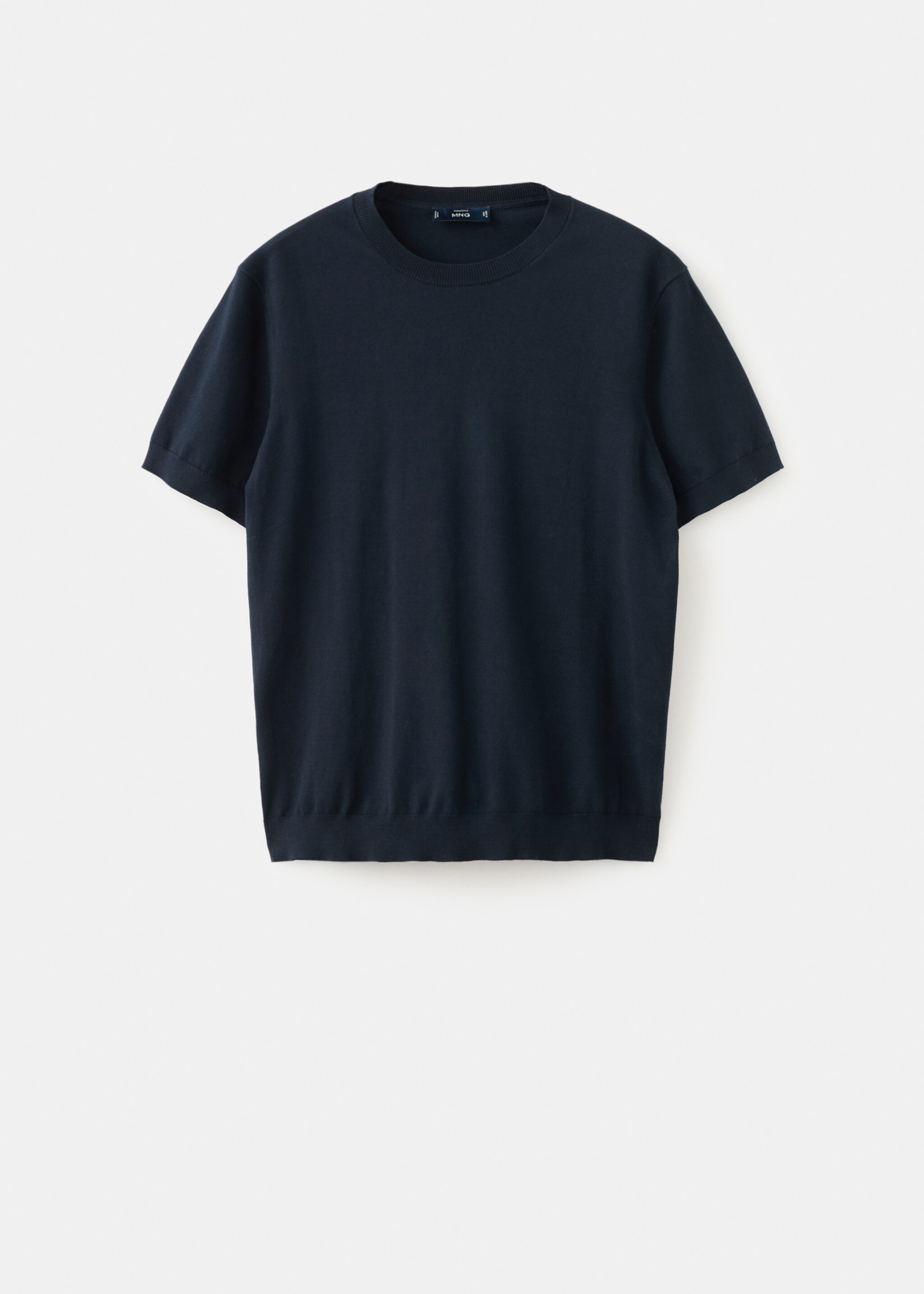 Pamuklu ince dokuma tişört - Modelsiz ürün, Gece Mavisi. Ref: 27061281-00.