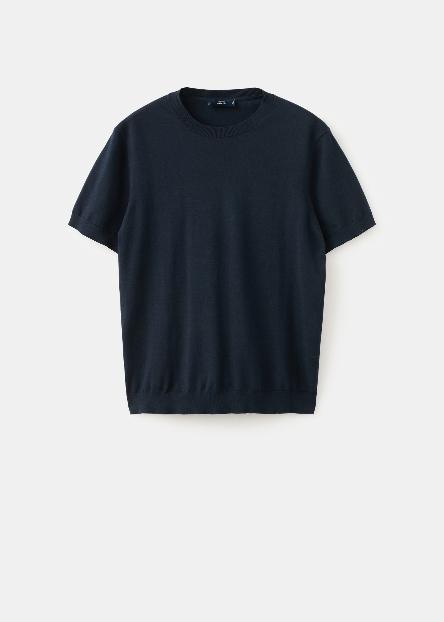 Cotton fine-knit t-shirt - Article without model