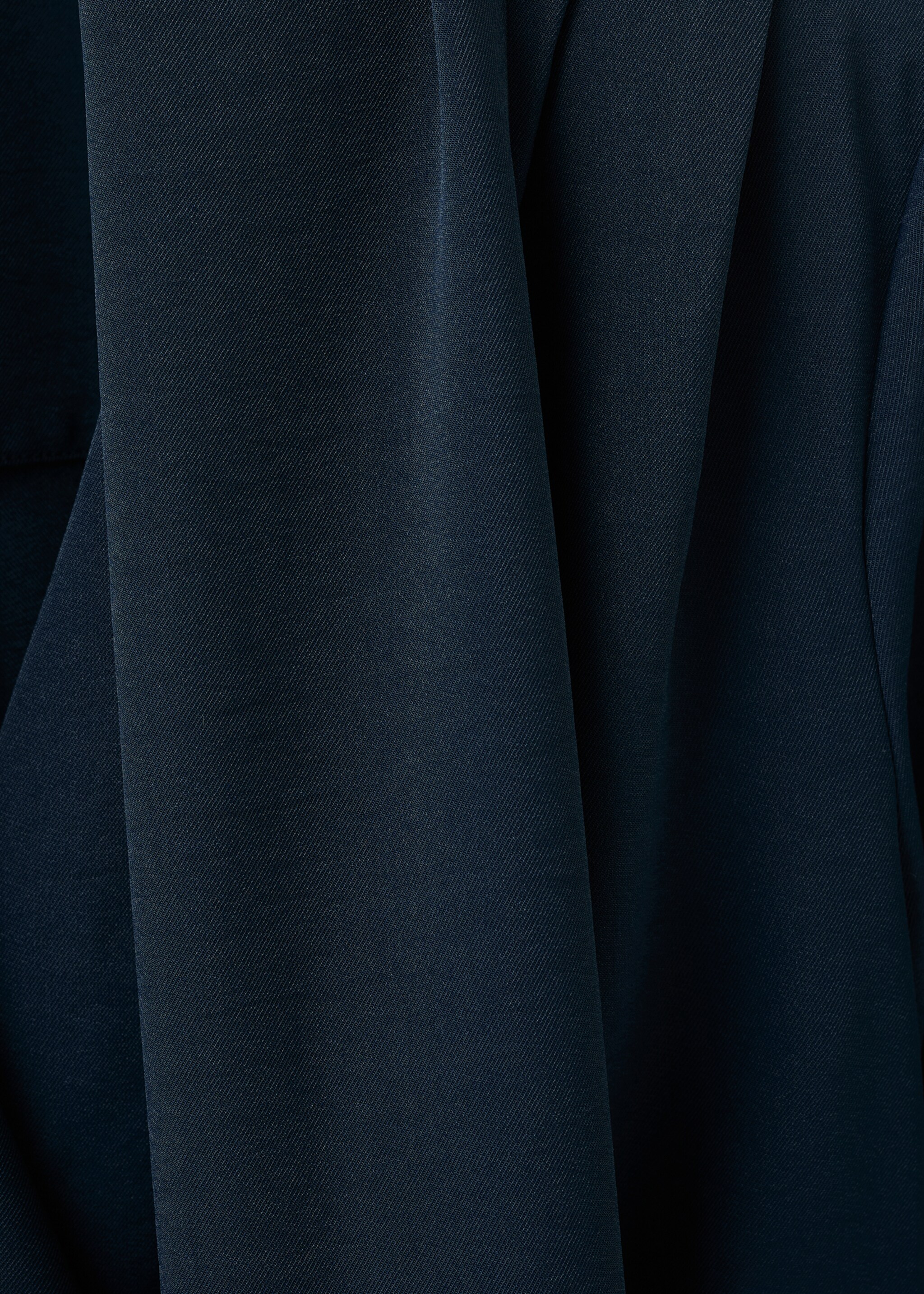 Draped dress with foulard - Details of the article 0, Navy. Ref: 27061283-00.