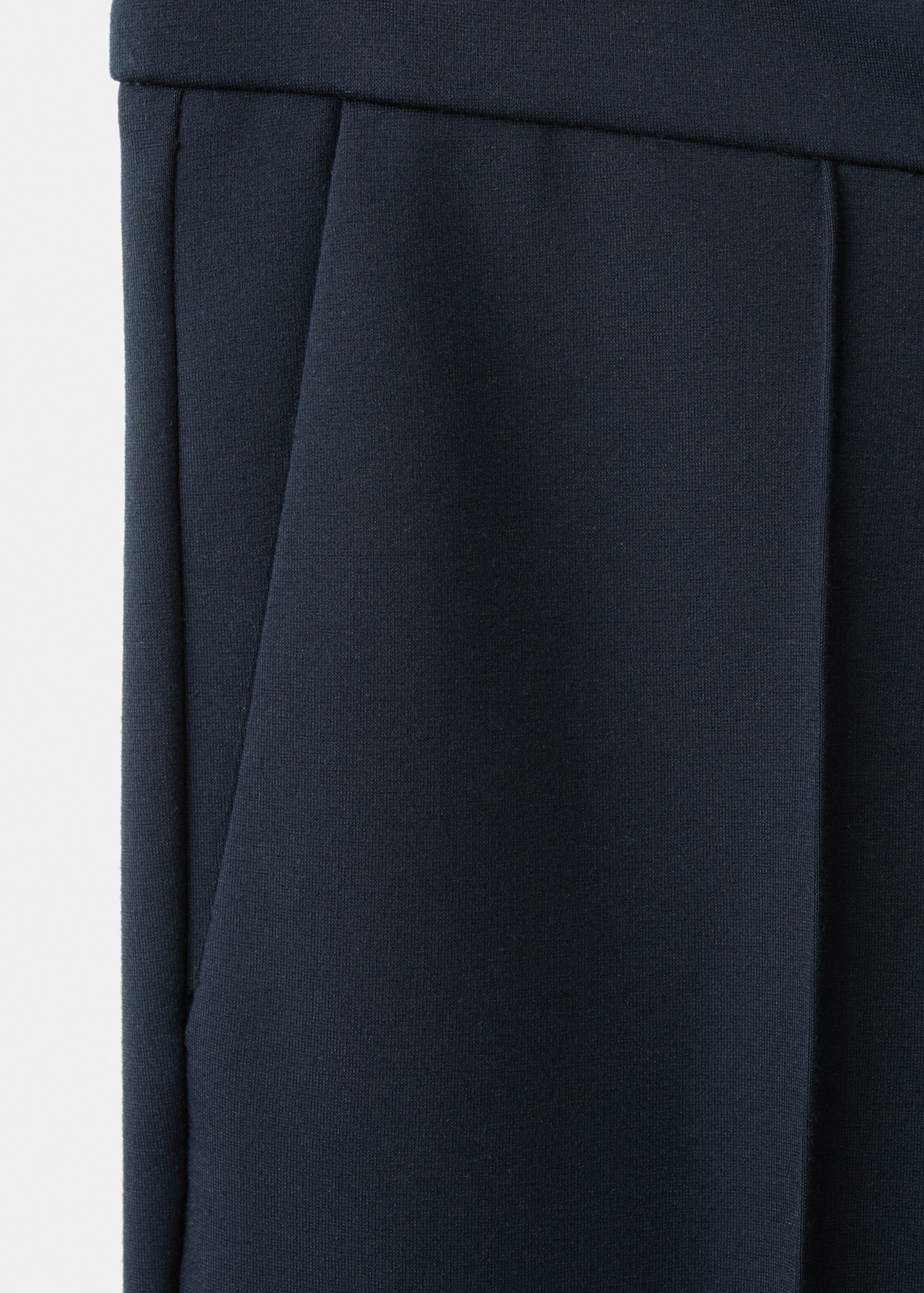 Mid-rise suit trousers - Details of the article 0, Dark Navy. Ref: 27061286-00.