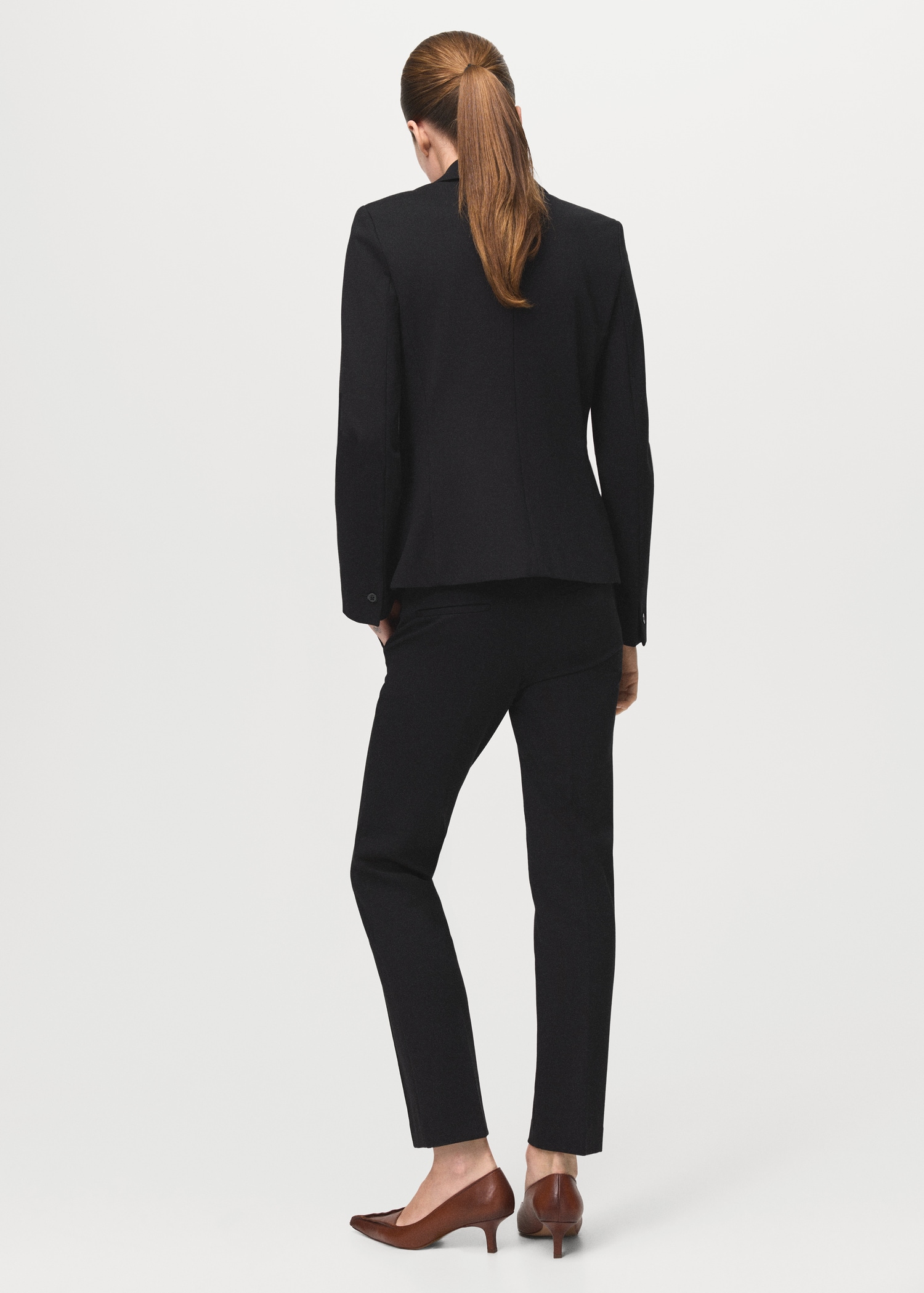 Mid-rise suit trousers - Reverse of the article