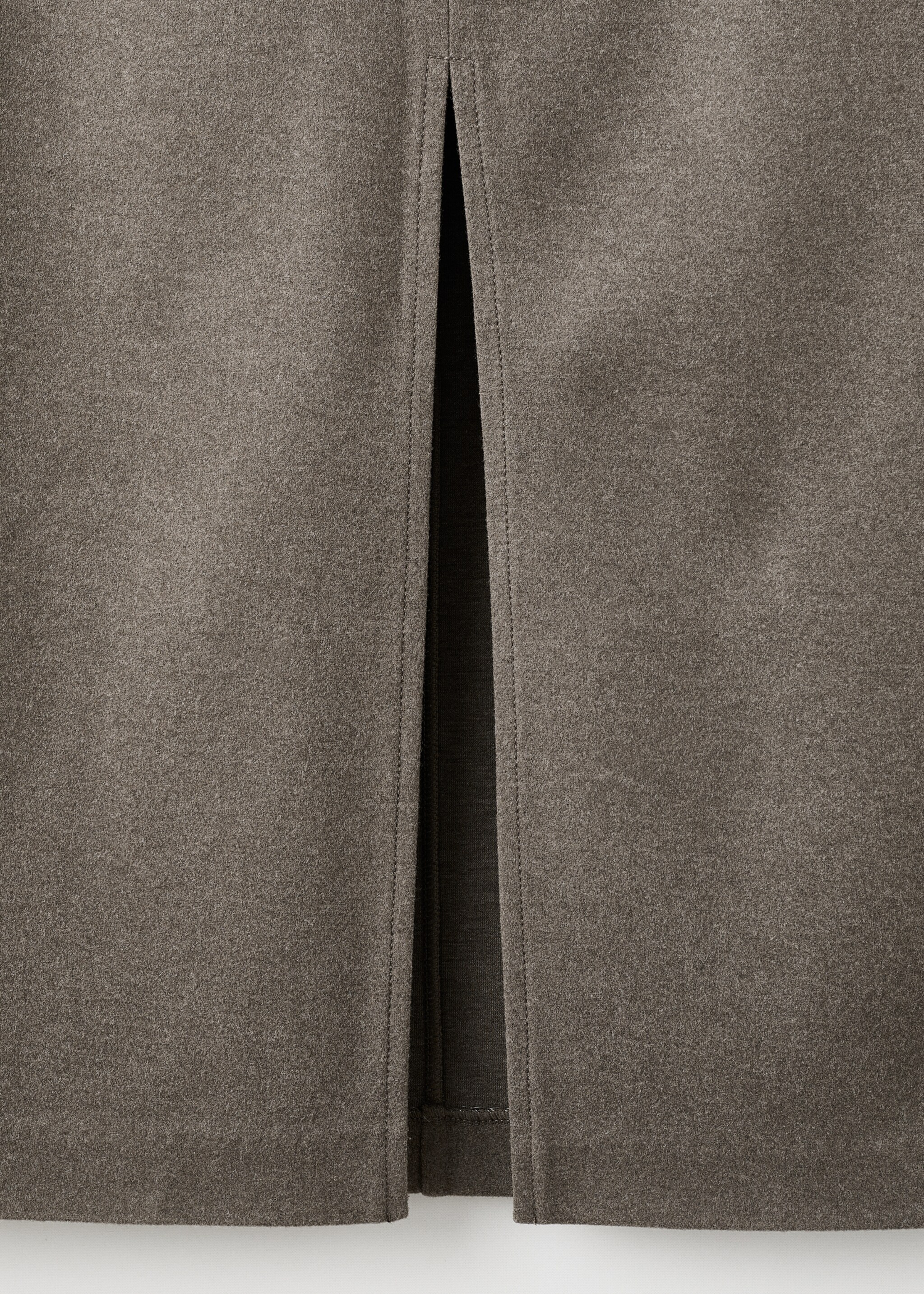 تنورة على شكل قلم بفتحة - تفاصيل المنتج 0, بني متوسط. Ref: 27061287-00.