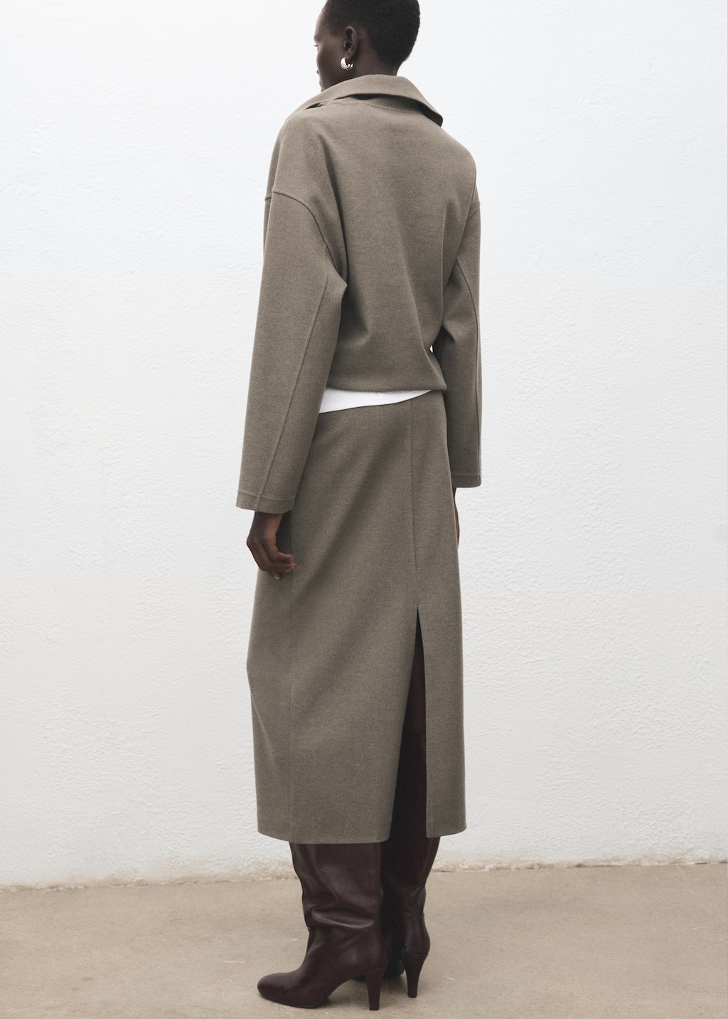 Mango Opening pencil skirt