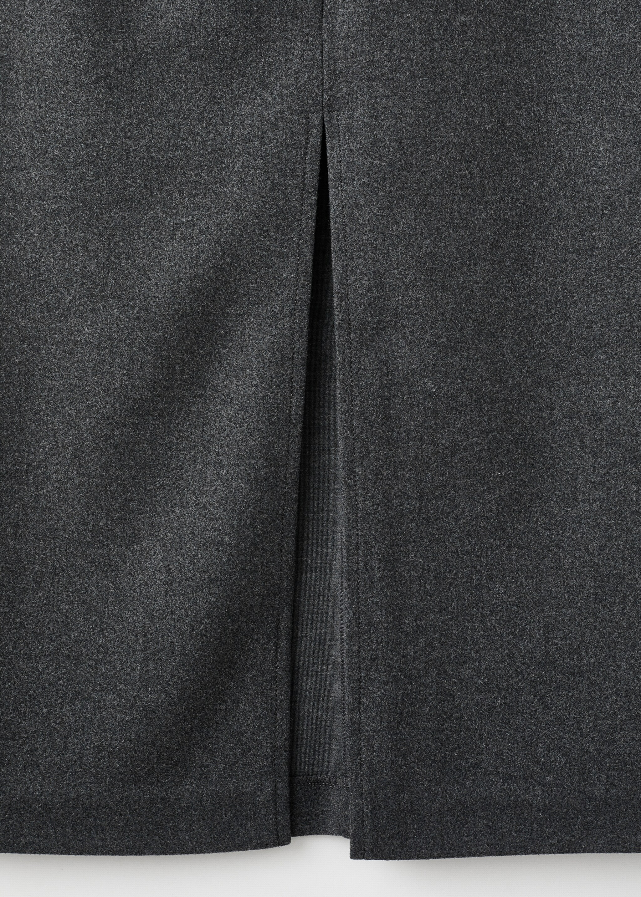 تنورة على شكل قلم بفتحة - تفاصيل المنتج 0, رمادي أرجواني غامق. Ref: 27061287-00.