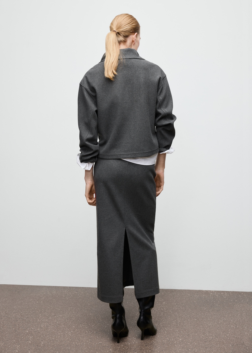 Mango Opening pencil skirt