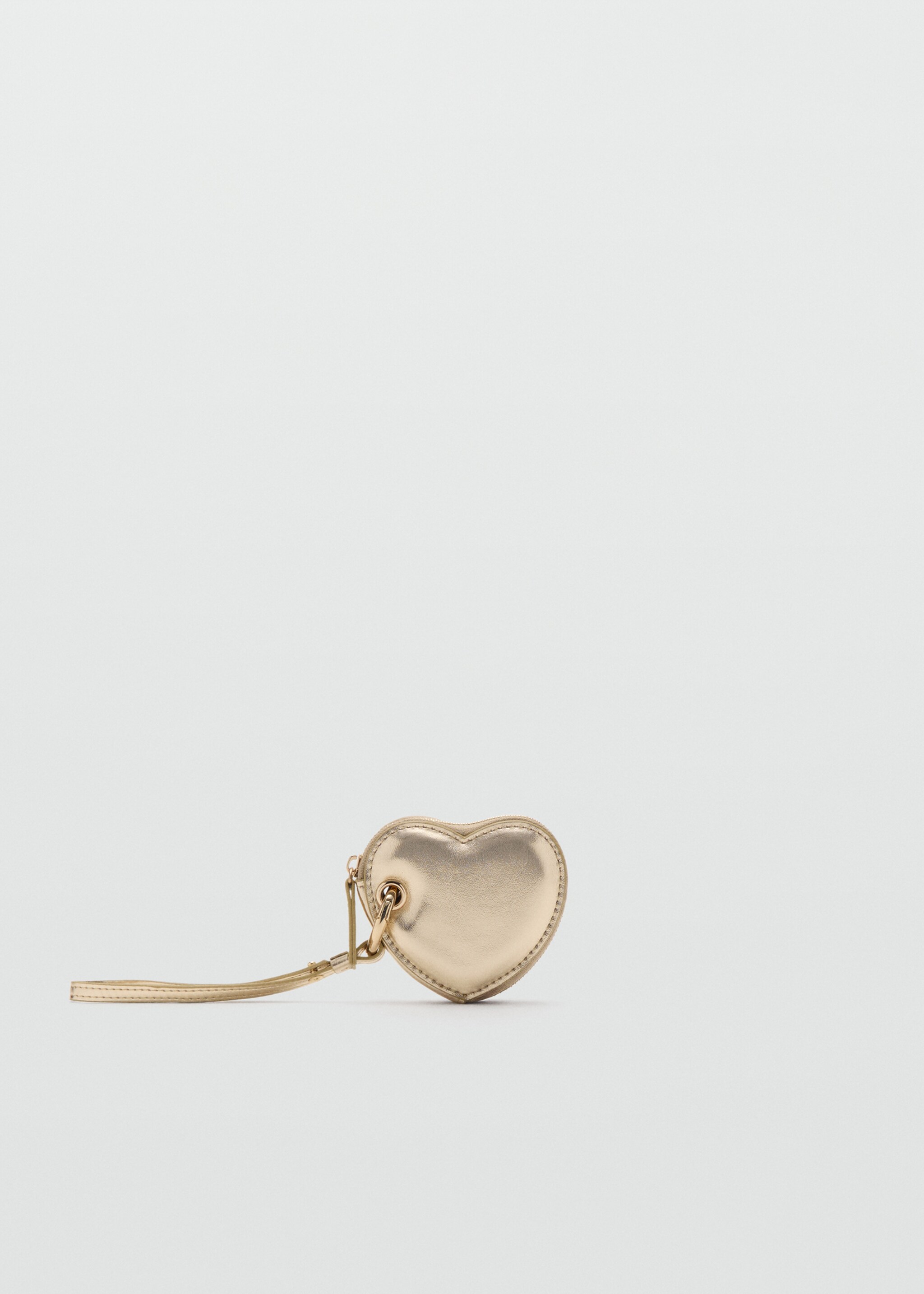 Wallet with heart keychain - Article without model, Gold. Ref: 27061292-00.