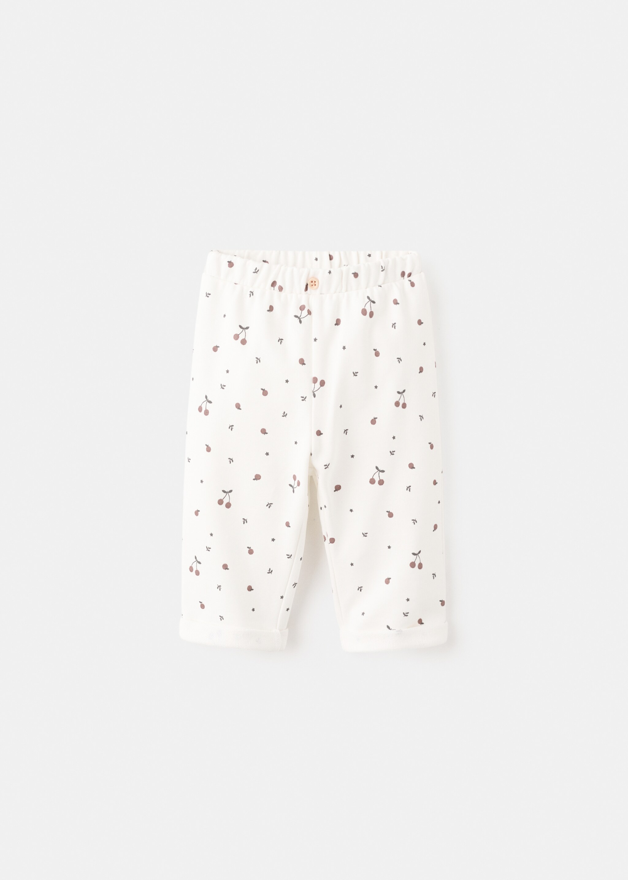 Printed cotton joggers - Article without model, Off White. Ref: 27061295-00.