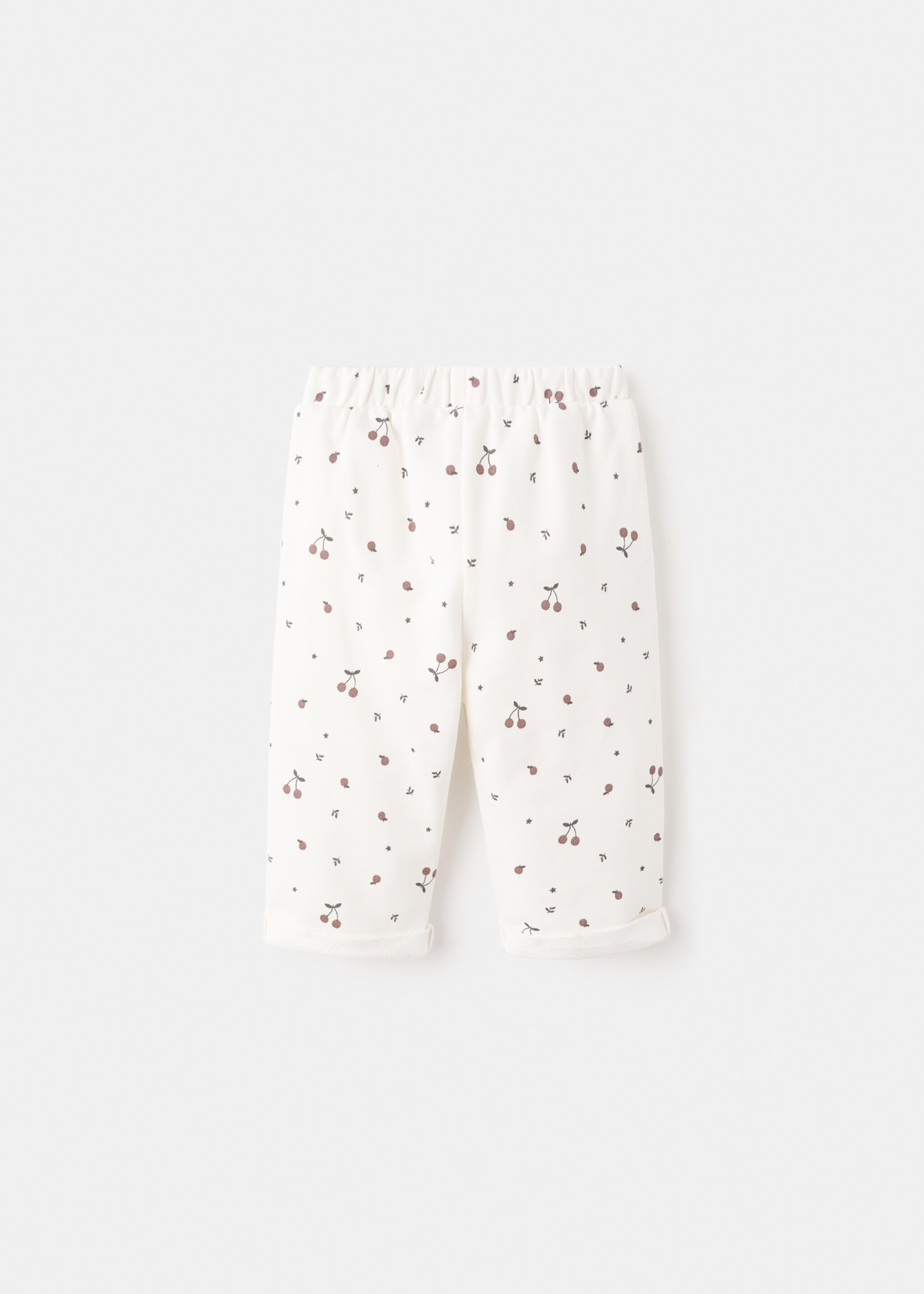 Printed cotton joggers - Reverse of the article, Off White. Ref: 27061295-00.