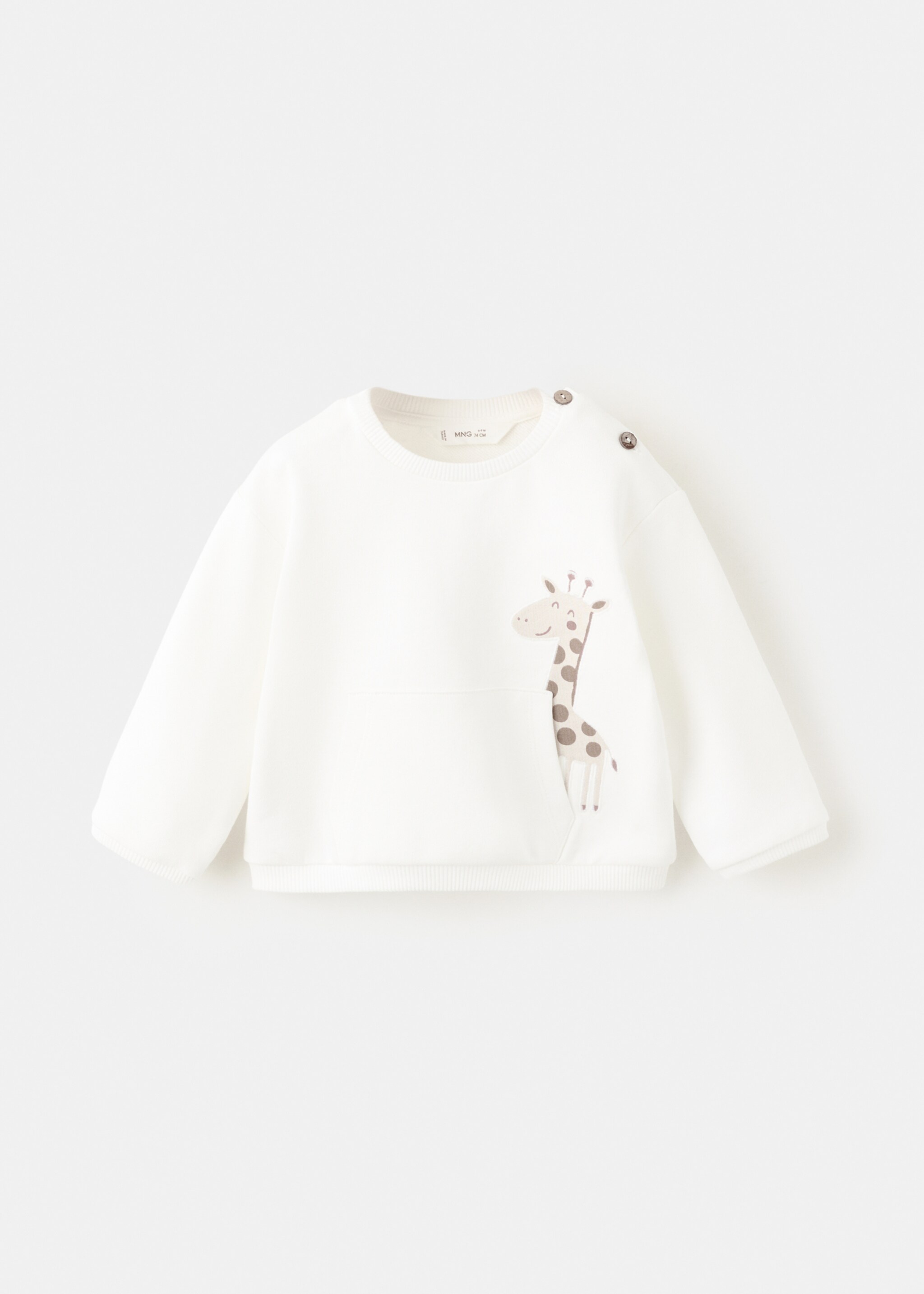 Sudadera giraffe - Artículo sin modelo, Blanco roto. Ref: 27061297-00.