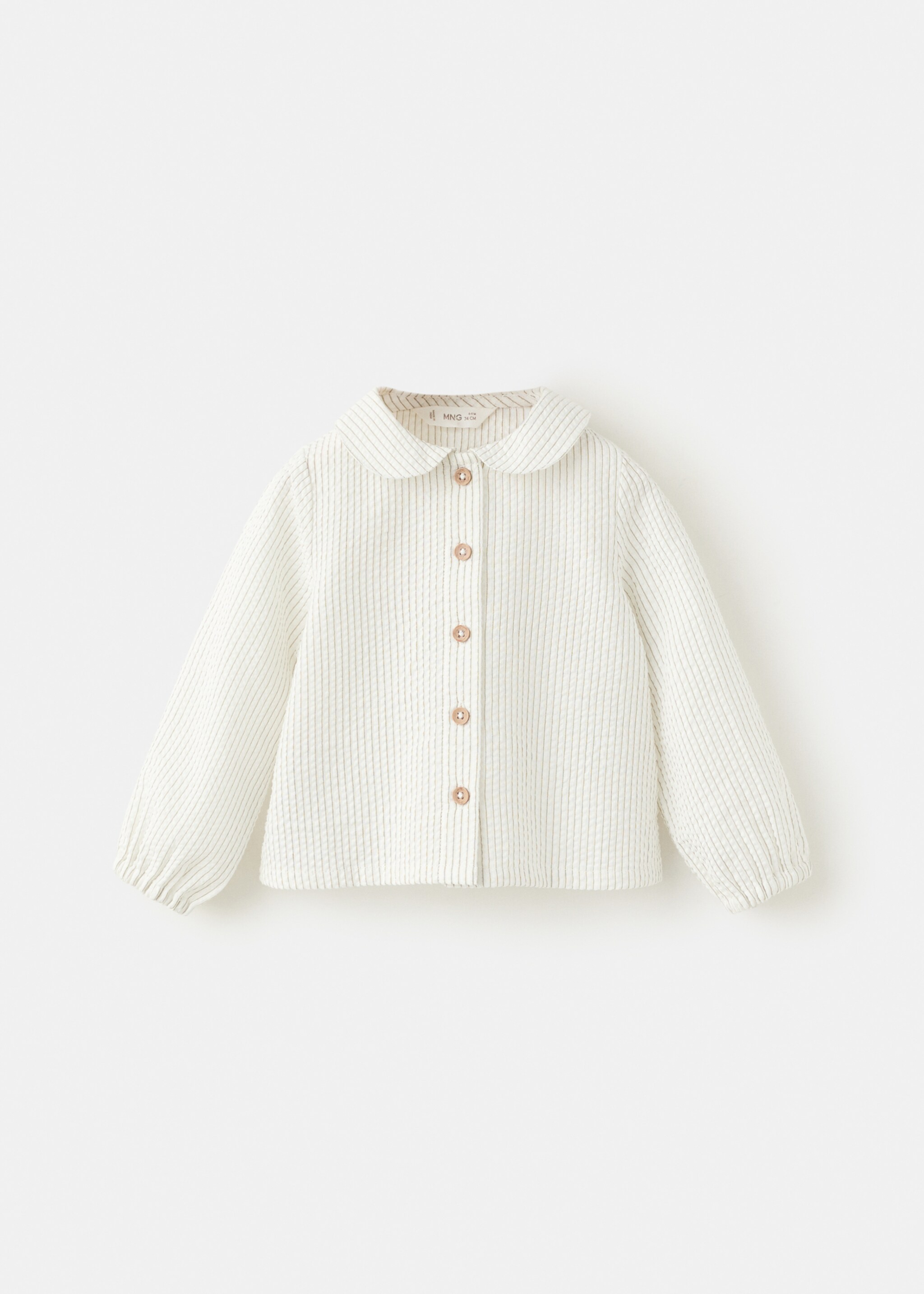 Chemise 100 % coton rayures - Article sans modèle, Vert. Ref: 27061298-00.