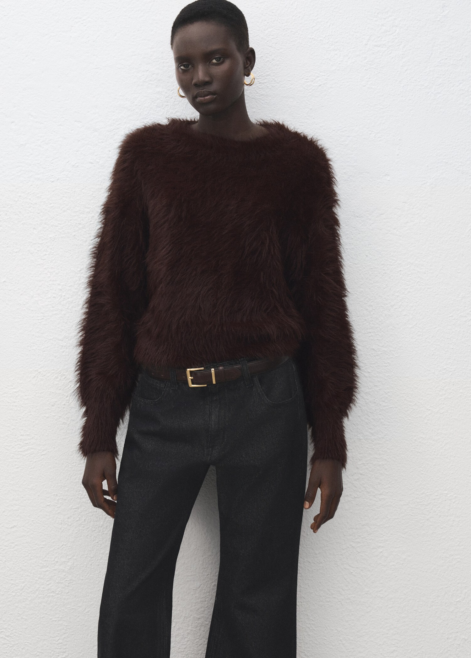 Faux fur sweater - Medium plane