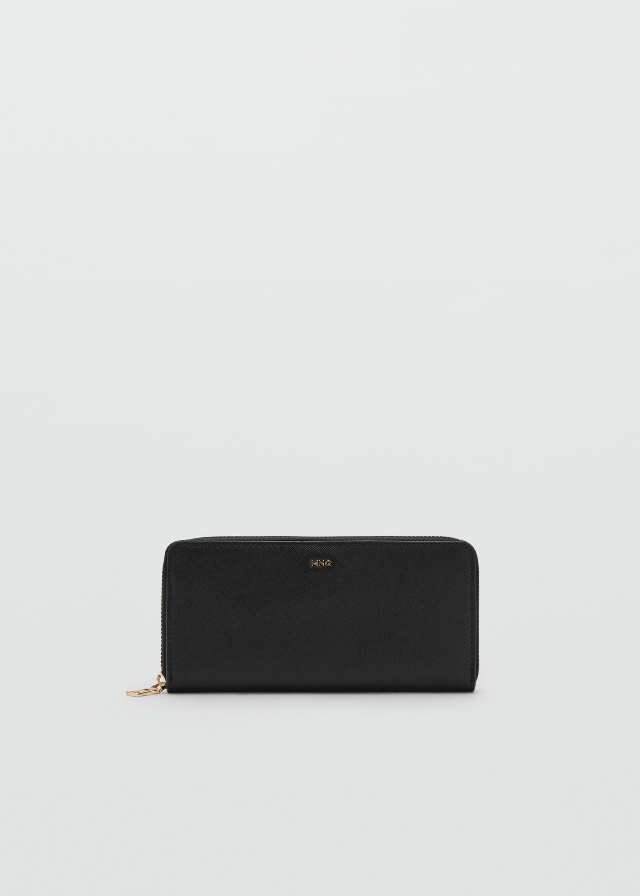 Saffiano-effect wallet - Article without model, Black. Ref: 27061305-00.