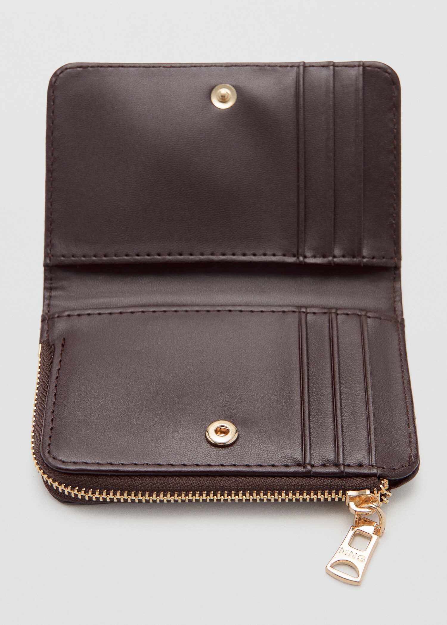 Safiano-effect wallet with flap - Details of the article 1