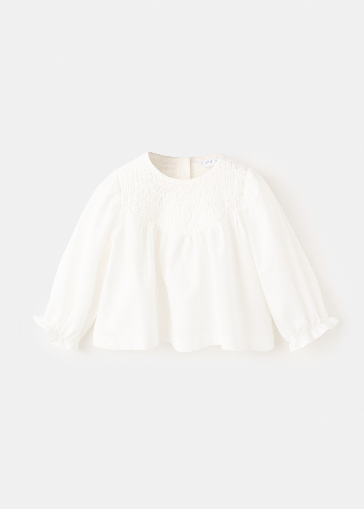 Gathered cotton blouse - Article without model