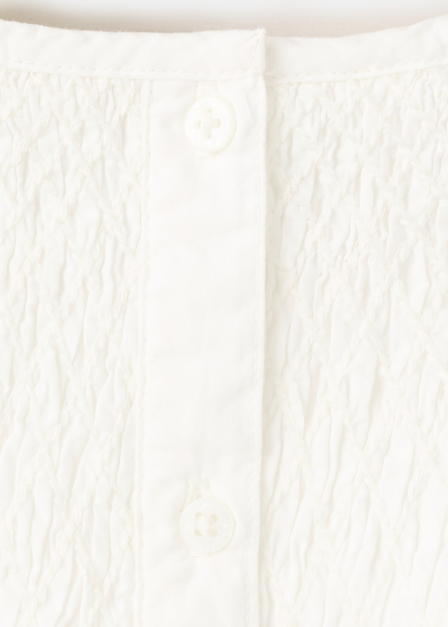 Gathered cotton blouse - Details of the article 0