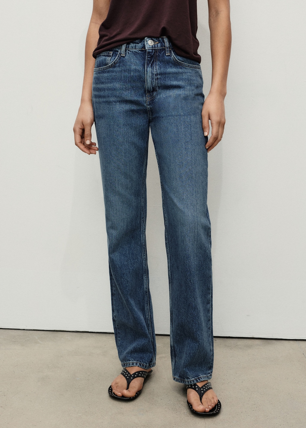 Matilda high-rise straight jeans