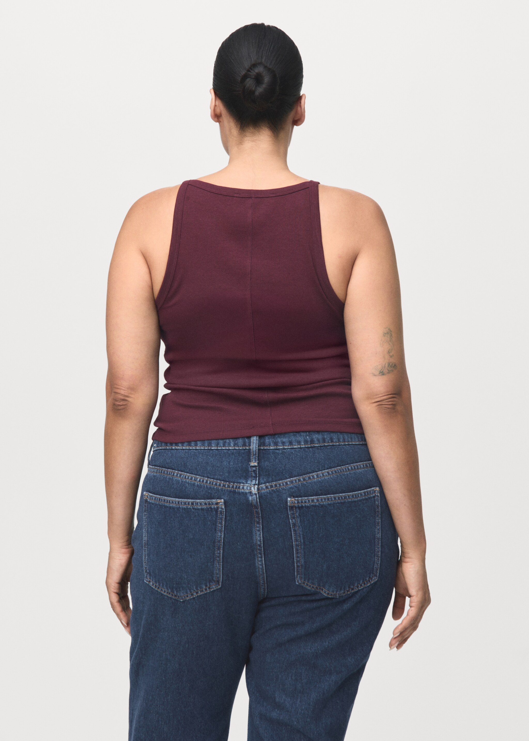 Matilda High-Waist Straight Jeans - Detail des Artikels 4, Dunkelblau. Ref: 27061309-00.